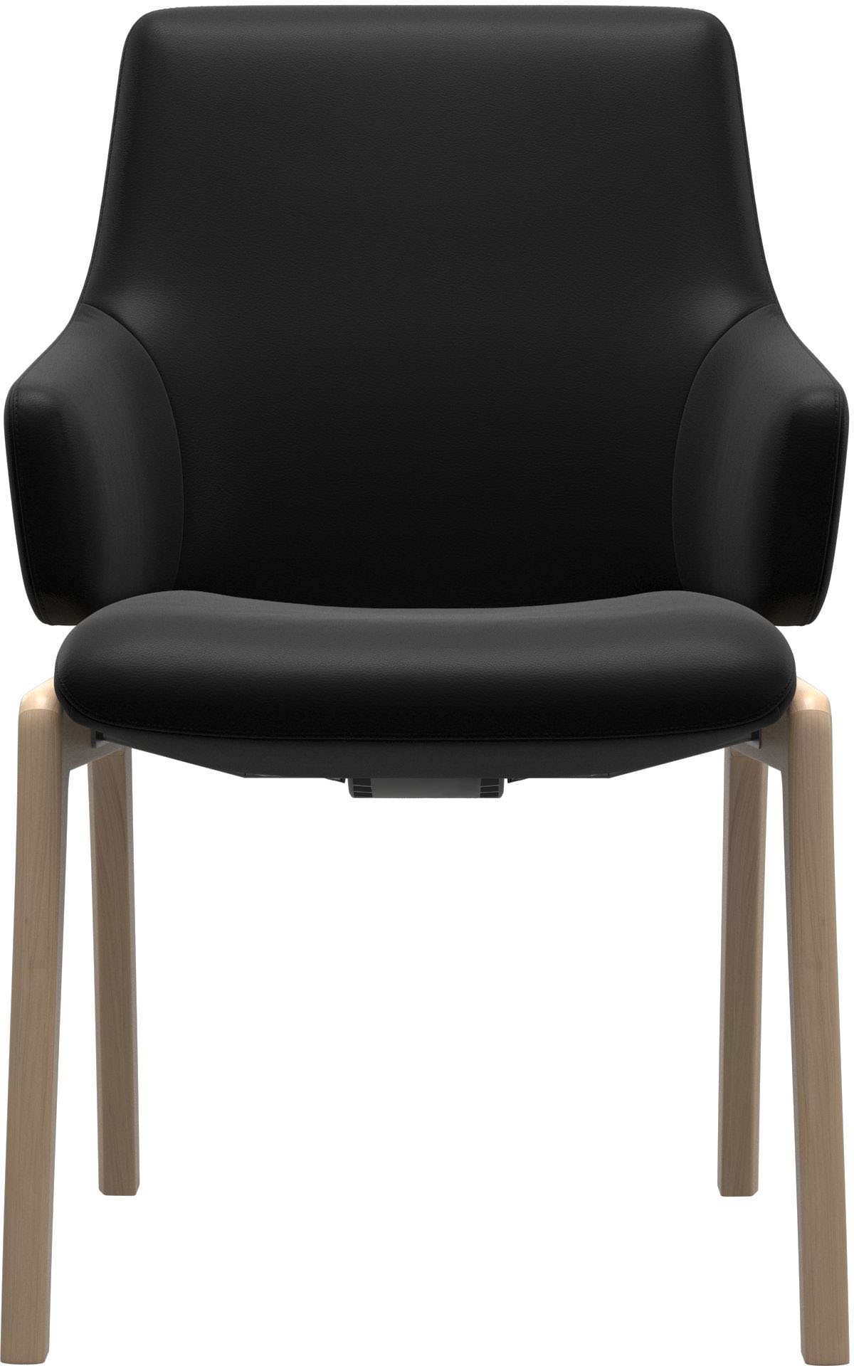 Stressless® Polsterstuhl »Laurel«, Leder BATICK, Low Back mit Armlehne, Größe L, abgerundete Beine in Eiche gekalkt