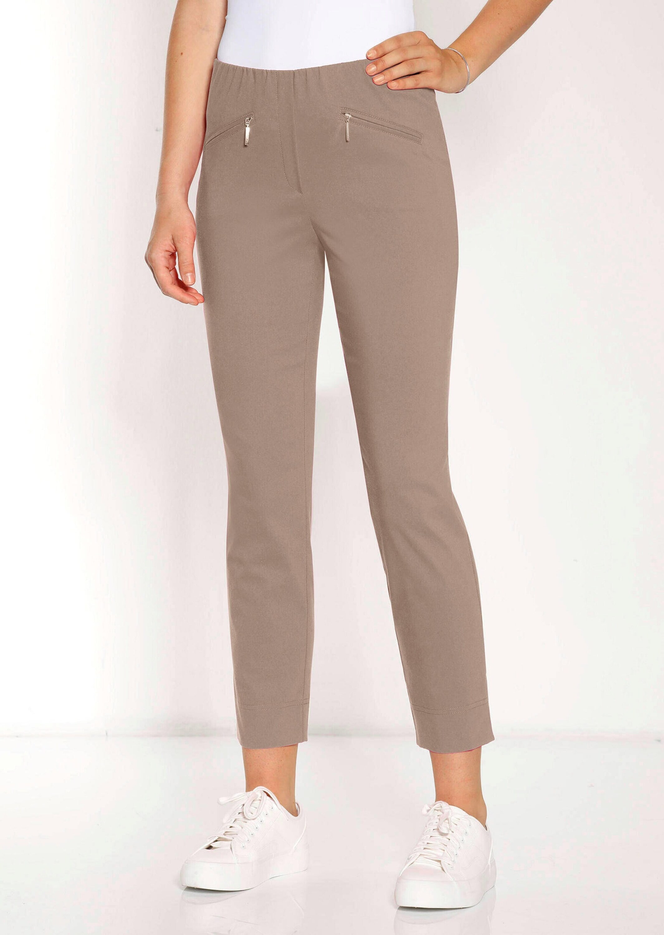 GOLDNER 7/8-Hose »Kurzgröße Stretchhose LOUISA, dehnbar & mit Taschen«