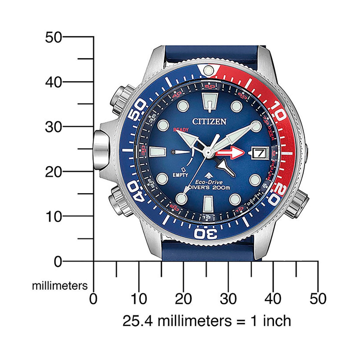 Citizen Taucheruhr »Promaster Eco-Drive Aqualand 200m«, Armbanduhr, Herrenuhr, Solar, Datum