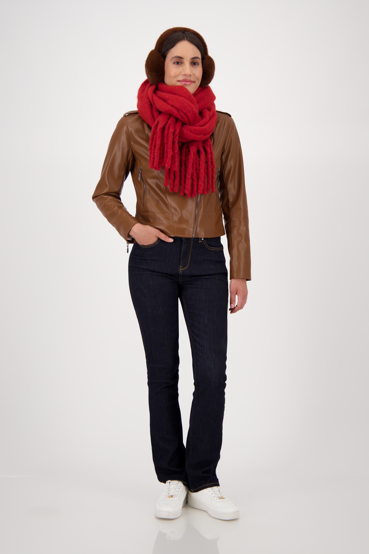 Monari Ohrenwärmer Regular fit mit Fellimitat