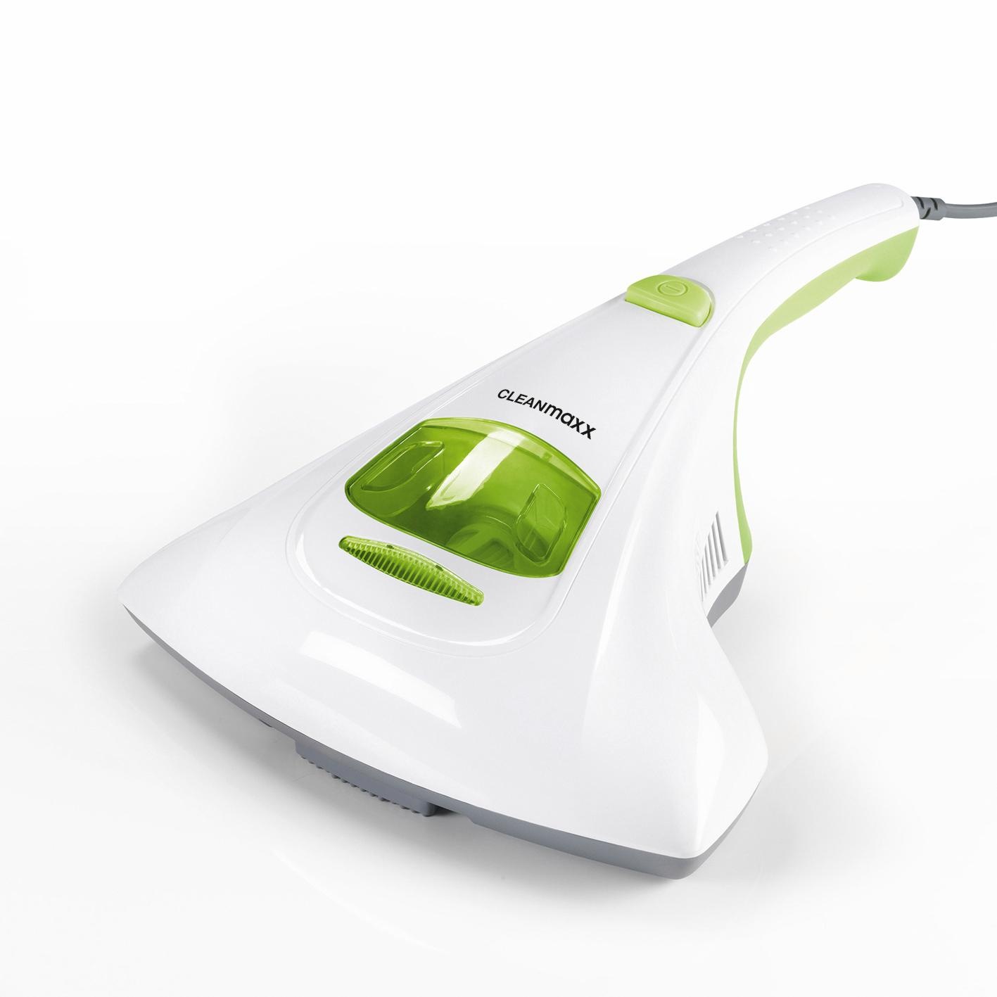CLEANmaxx Handstaubsauger »Milben-Handstaubsauger mit UV-C-Licht weiß/limegreen«, 300 W, beutellos