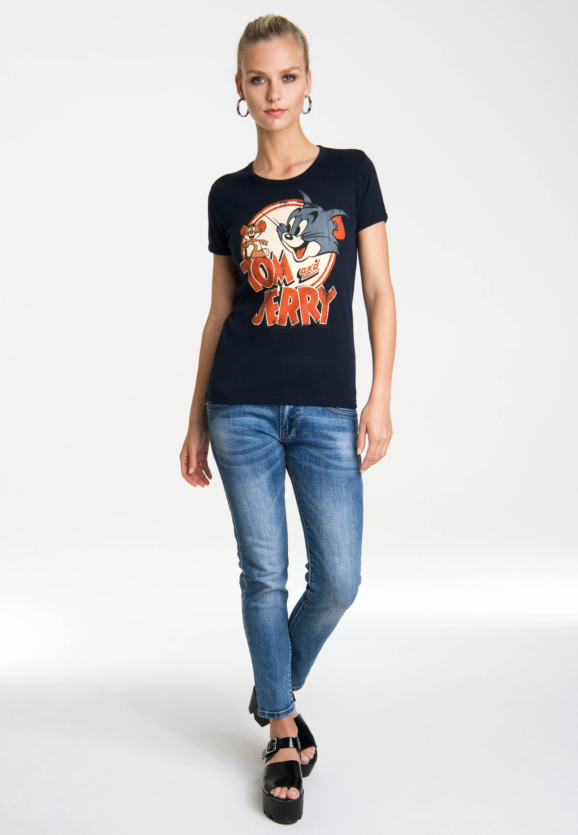 LOGOSHIRT T-Shirt »Tom & Jerry«, mit lizenziertem Originaldesign