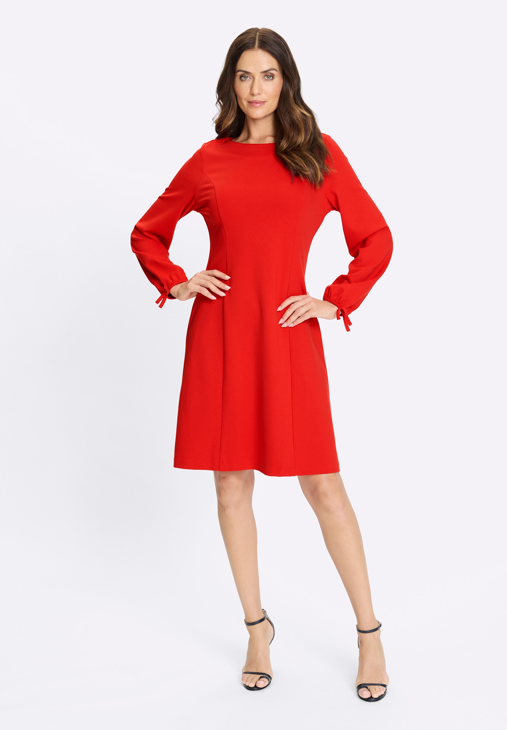 heine Shirtkleid »Jersey-Kleid Jerseykleid mit Ballonärmeln« Ohne Taschen
