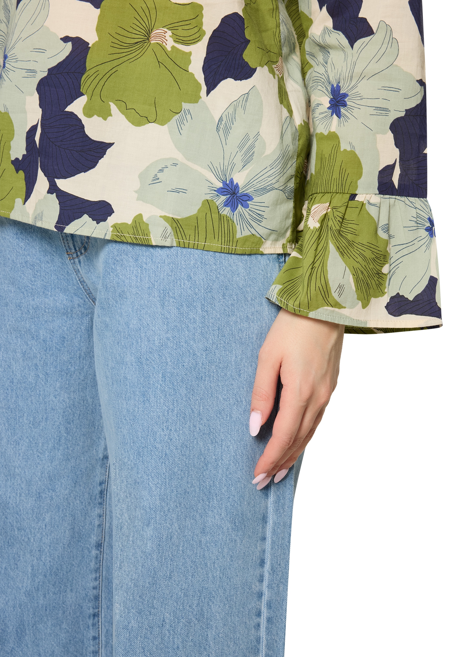 Cartoon Rüschenbluse »Rüschenbluse mit Muster«