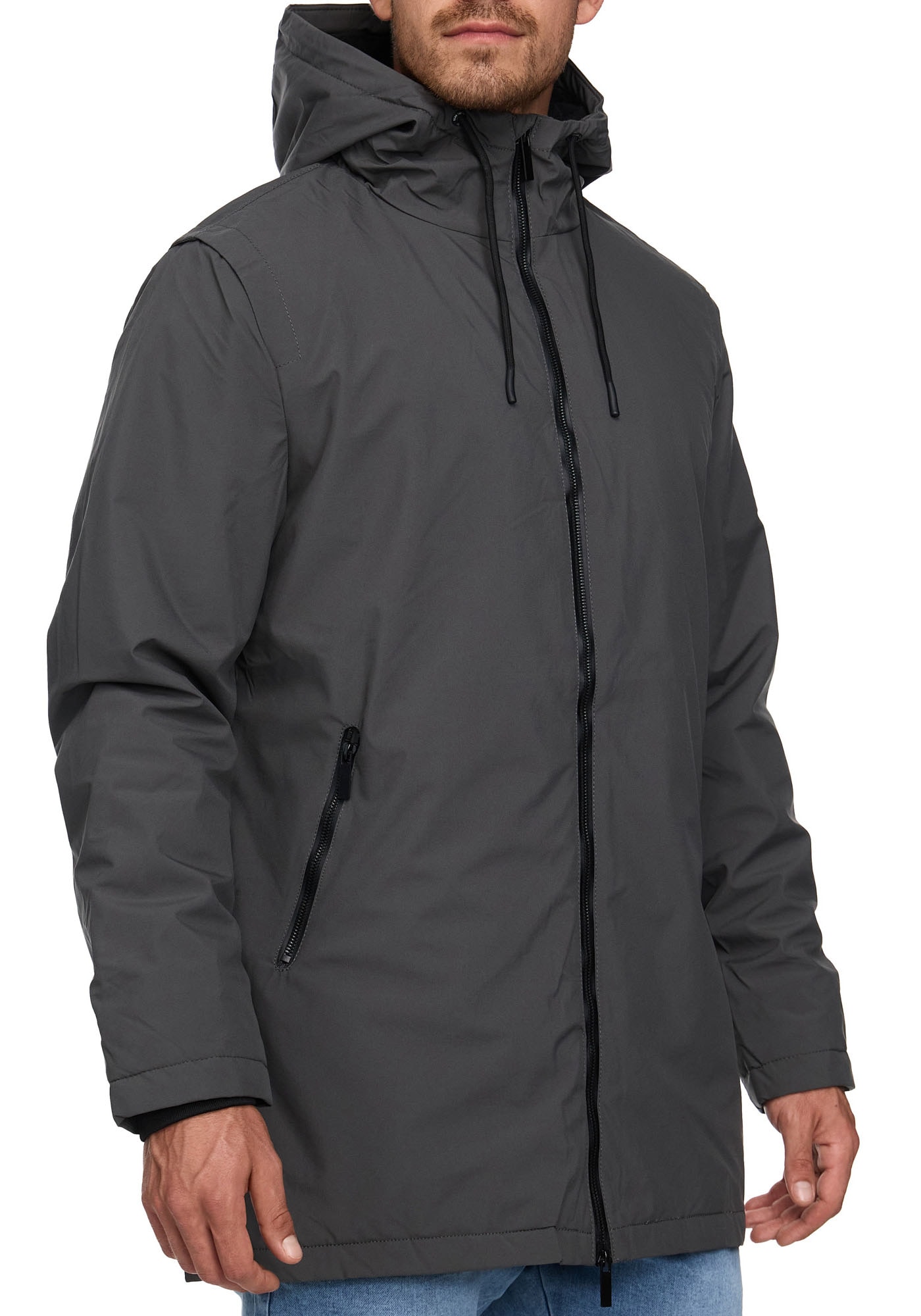 Indicode Langjacke »INChanto«, mit Kapuze