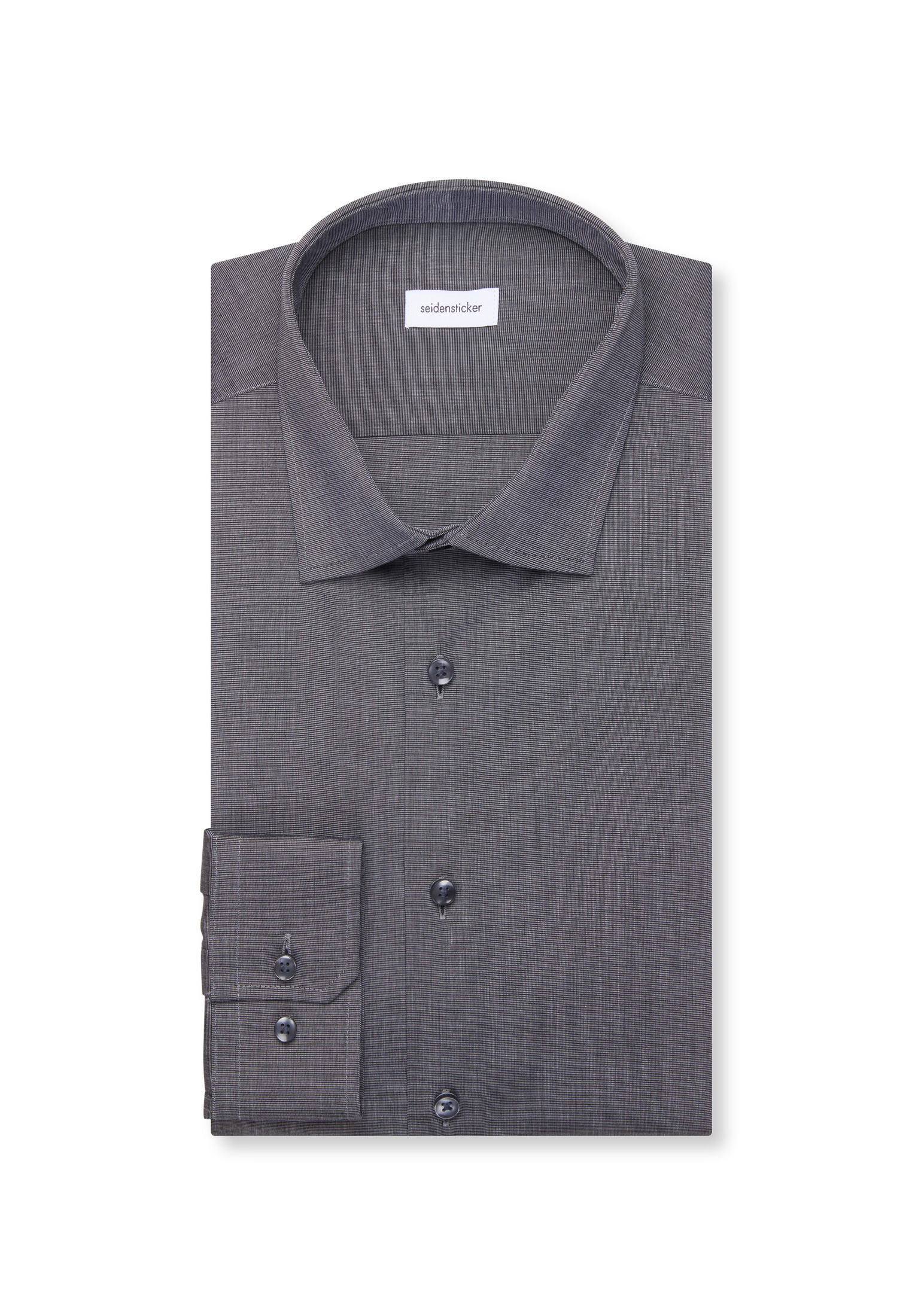 seidensticker Businesshemd »Schwarze Rose« Shaped 1/1 Kentkragen Uni