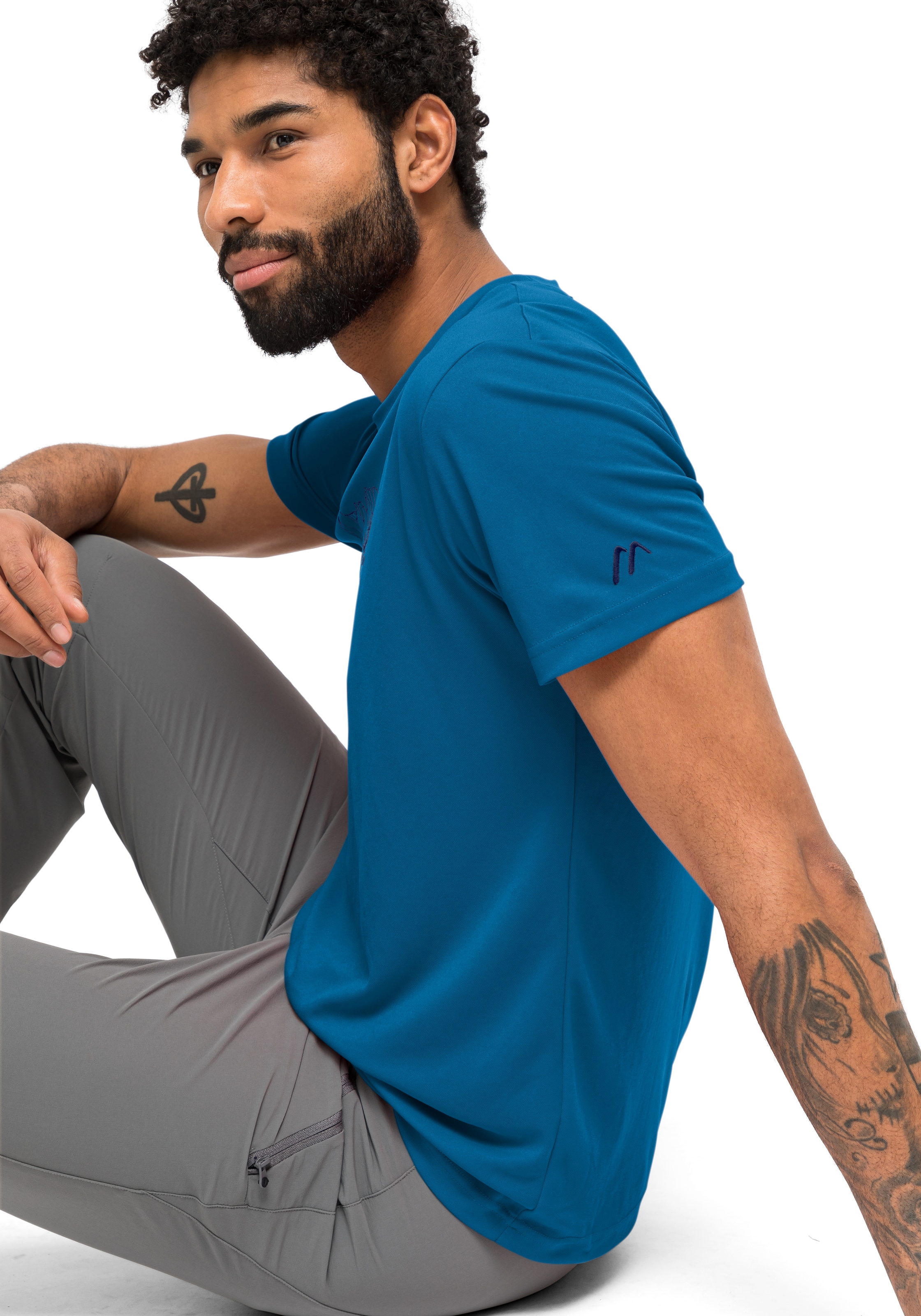 Maier Sports Funktionsshirt idealer komfortables Print«, mit Passform T- »Walter Shirt OTTO shoppen bei Funktionales, online