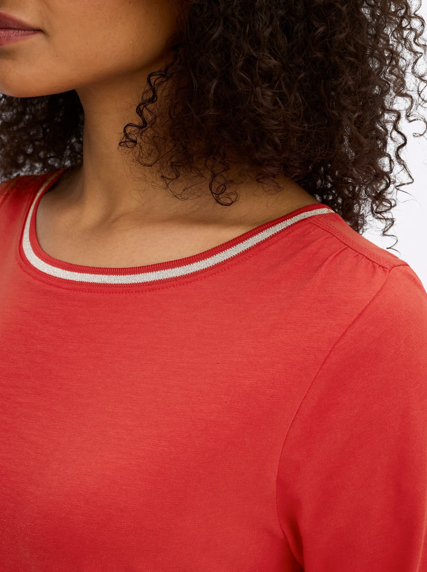 Sheego Rundhalsshirt »3/4-Arm-Shirt« 1