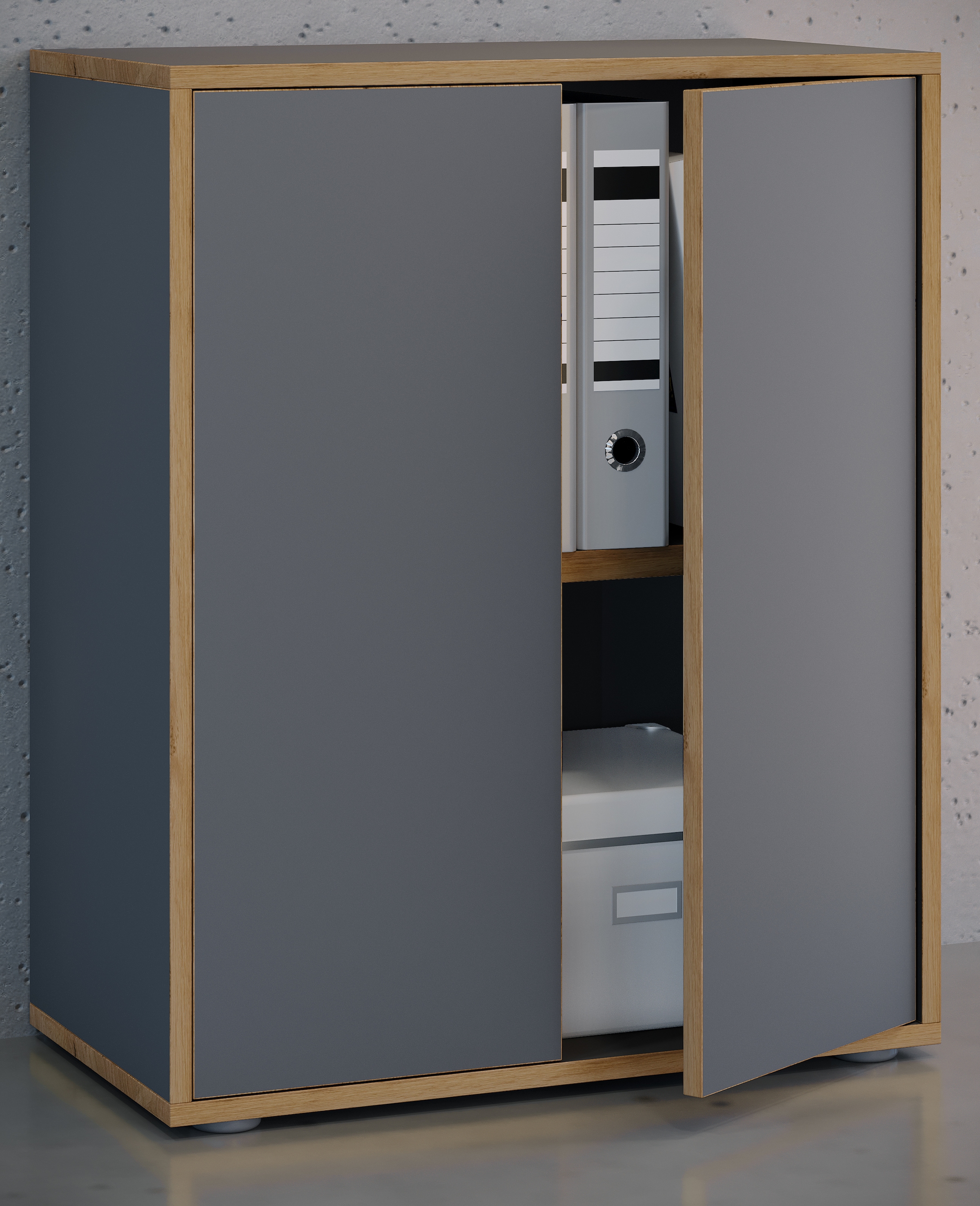 VCM Aktenschrank »Büroschrank Aktenschrank Sideboard Salia 2fach« 1 Stk. tlg.