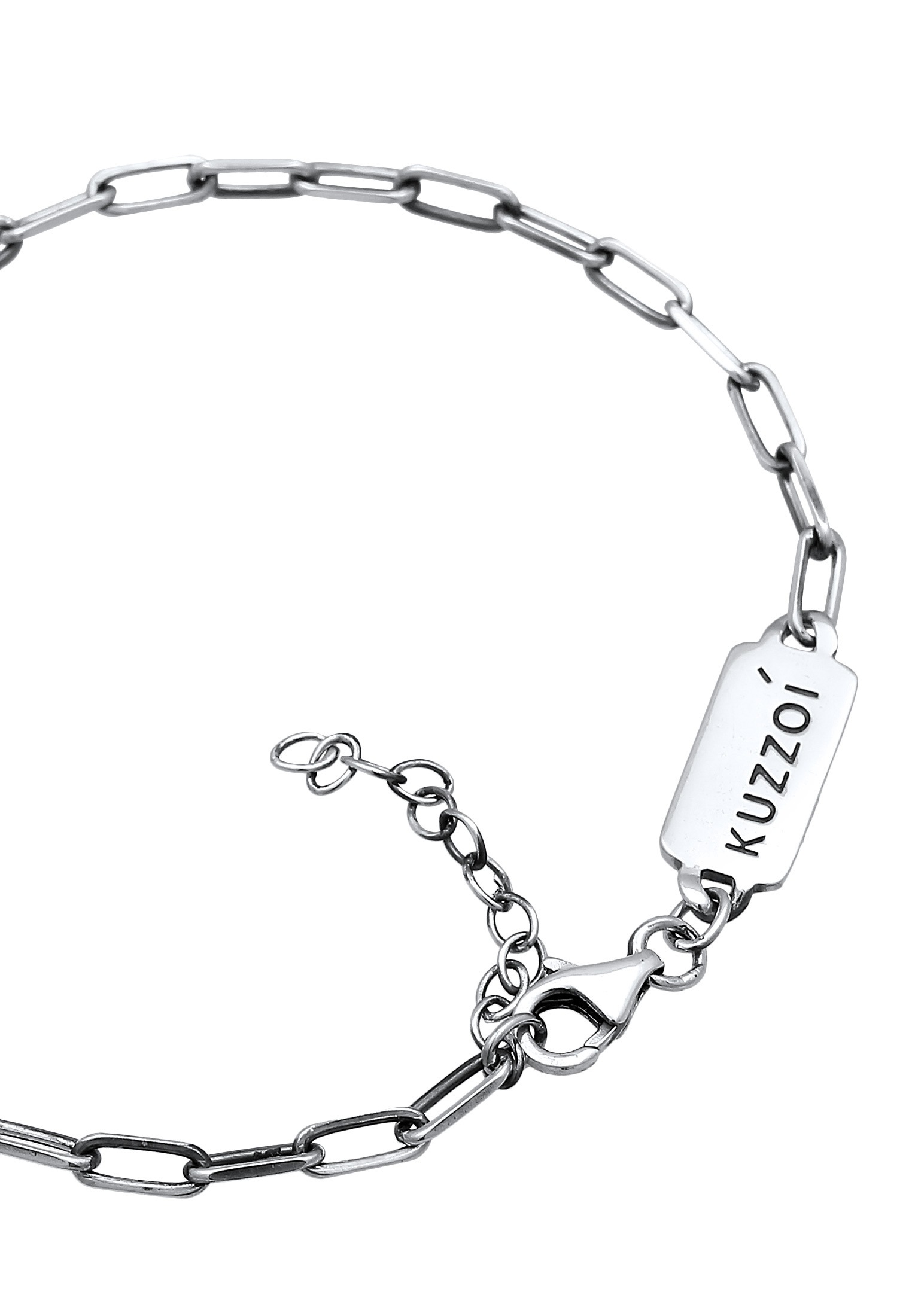 Kuzzoi Armkette »Armband Herren Gliederkette Oval 925 Silber«