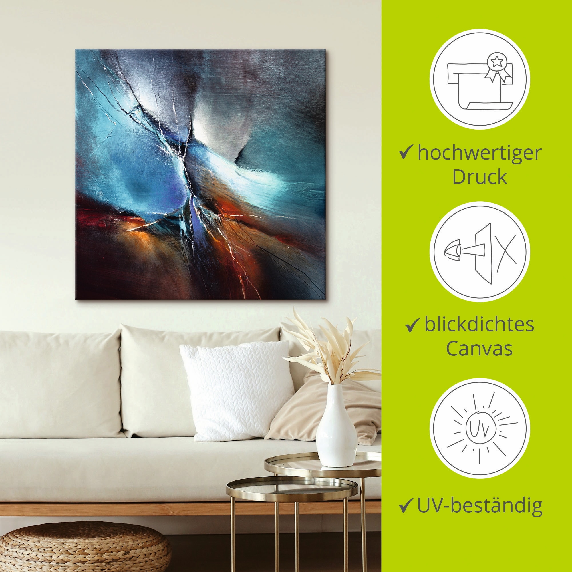 Artland Wandbild »Frühling im Eistobel« Muster 1 Stk. tlg. als Alubild, Leinwandbild in verschied. Größen