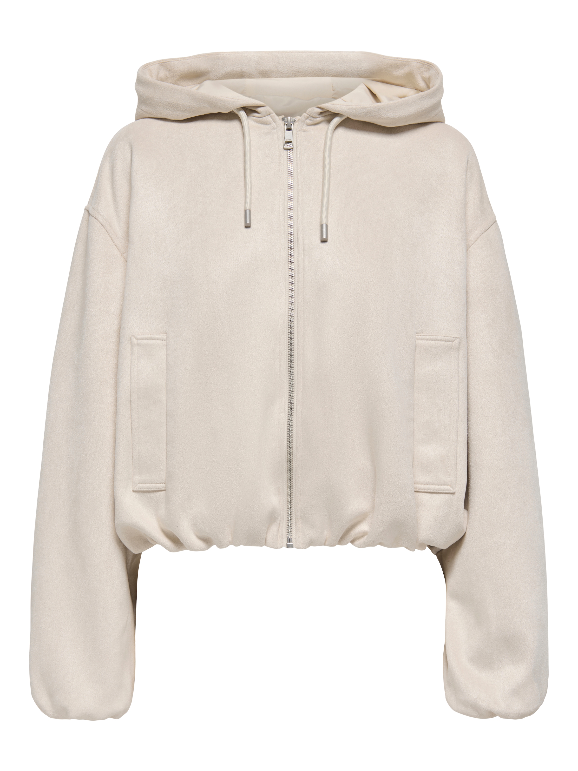 ONLY Kurzjacke »ONLDIANE LIFE FAUX HOOD JACKET CC OTW« ohne Kapuze aus Wildlederimitat, elastisches Bündchen