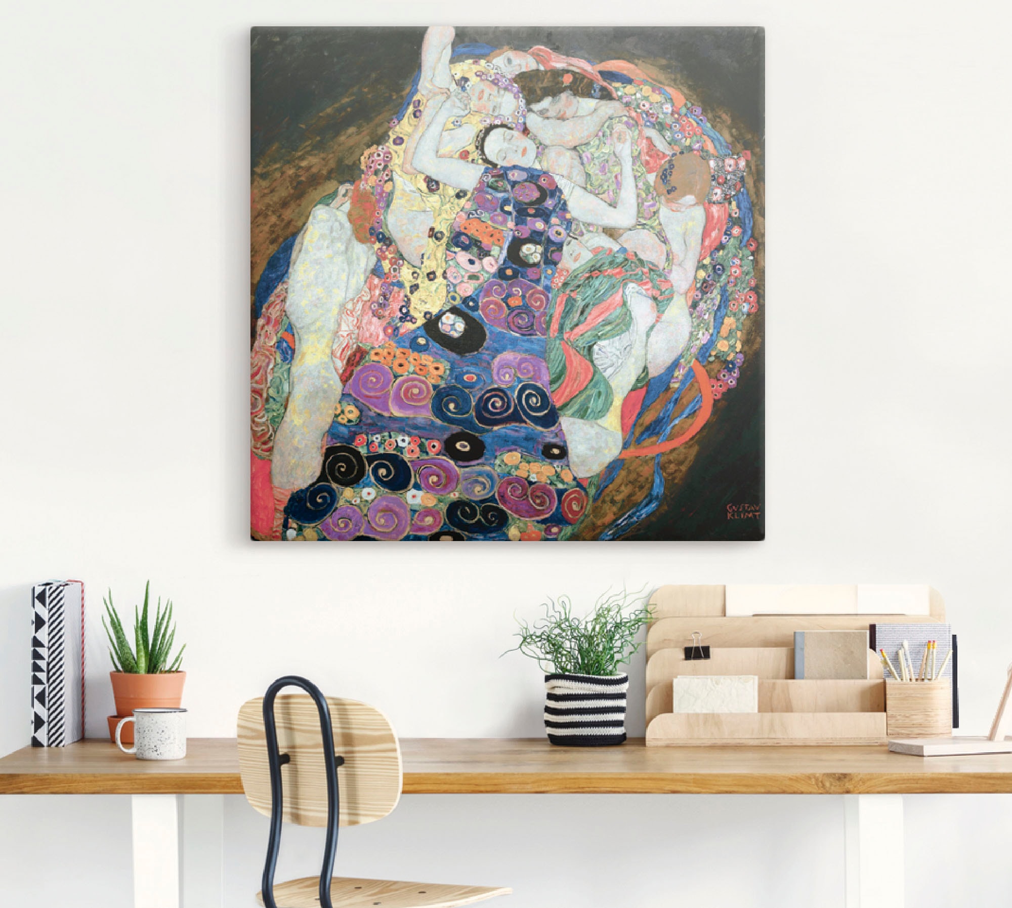 Artland Wandbild »Die Mädchen (Die Jungfrau)«, Frau, (1 St.), als Leinwandbild, Wandaufkleber in verschied. Größen