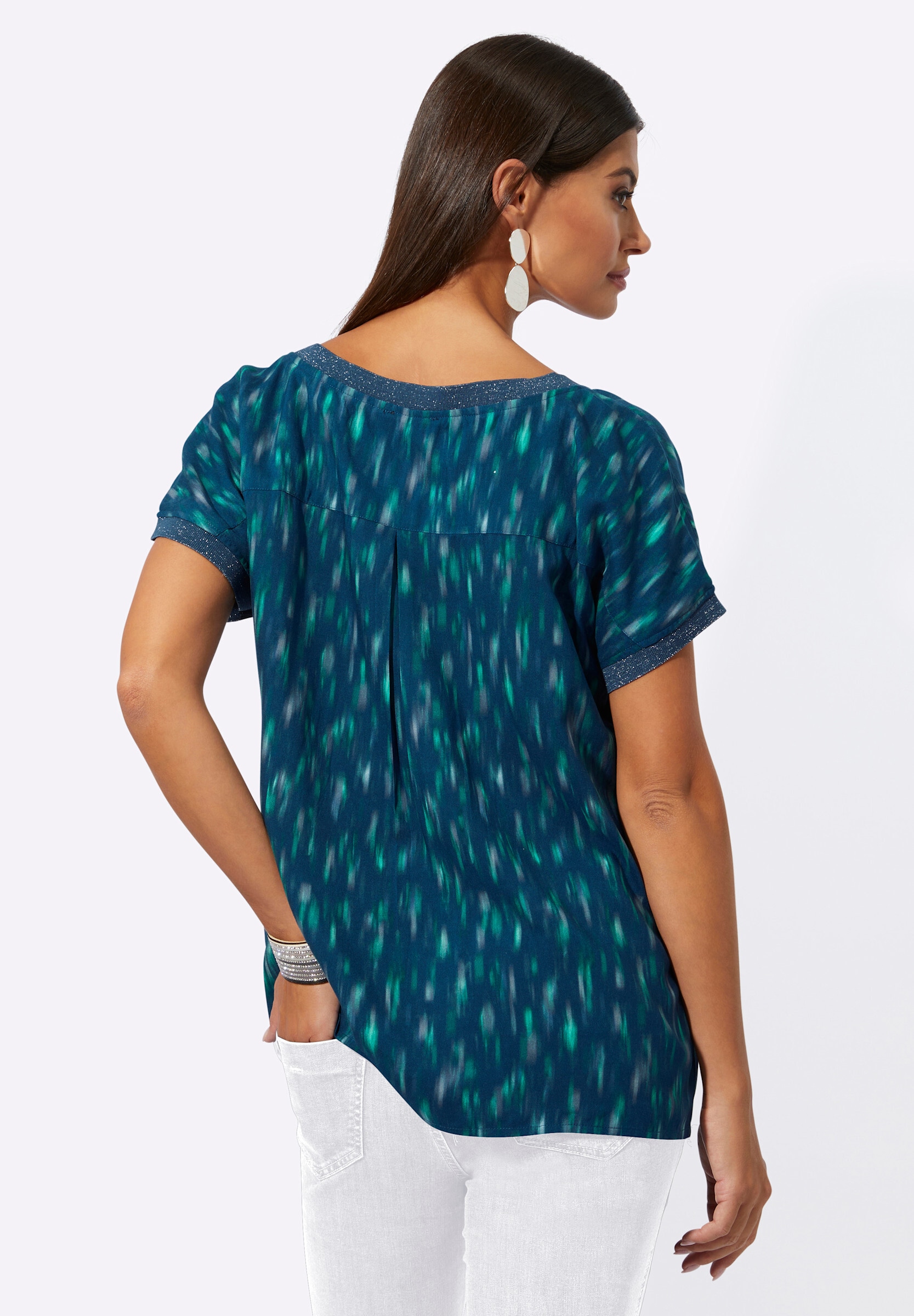 creation L Klassische Bluse »Bluse Druckbluse aus reiner, edler Viskose«