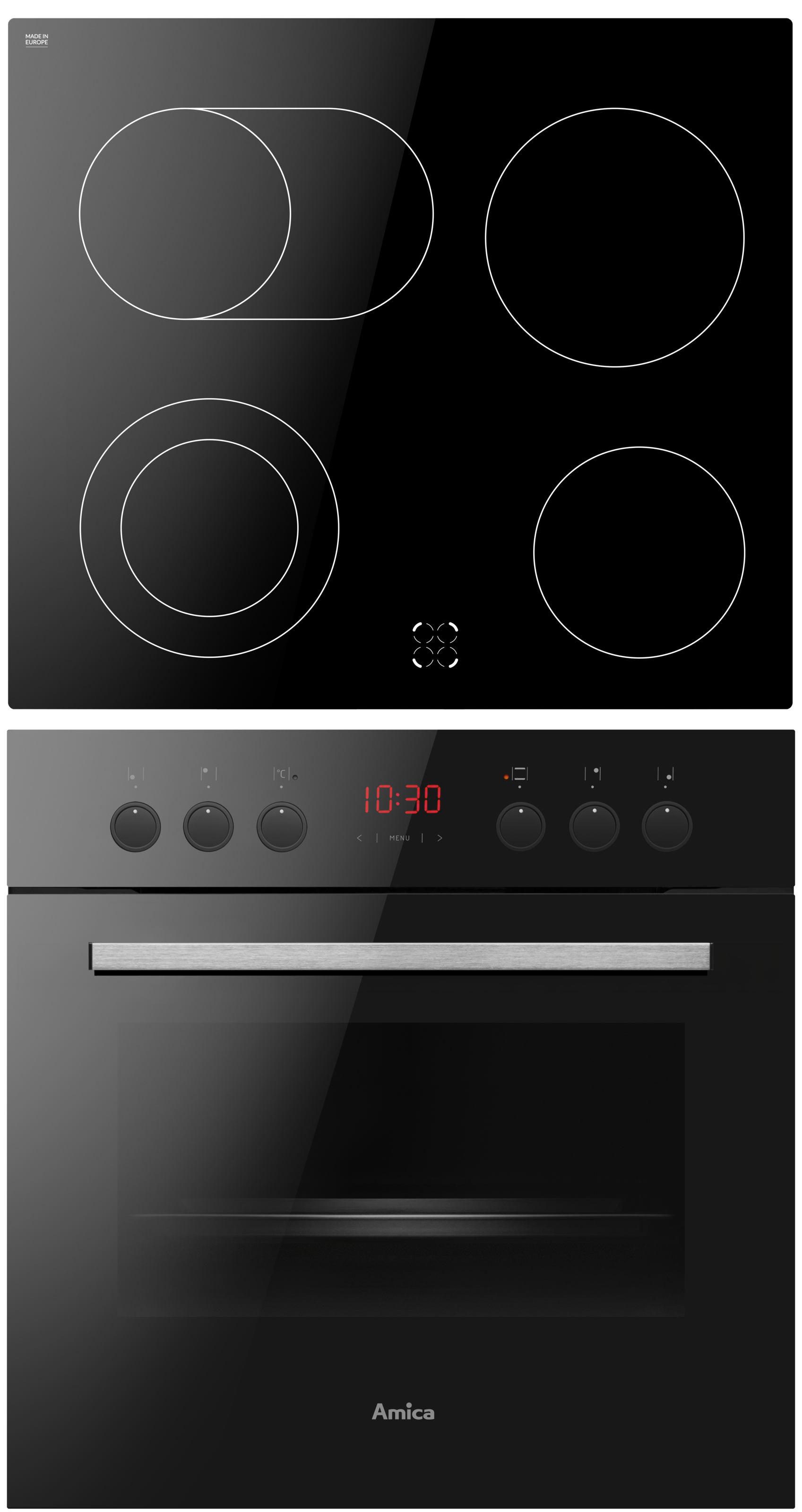 Amica Elektro-Herd-Set »EHC 933 333 S«