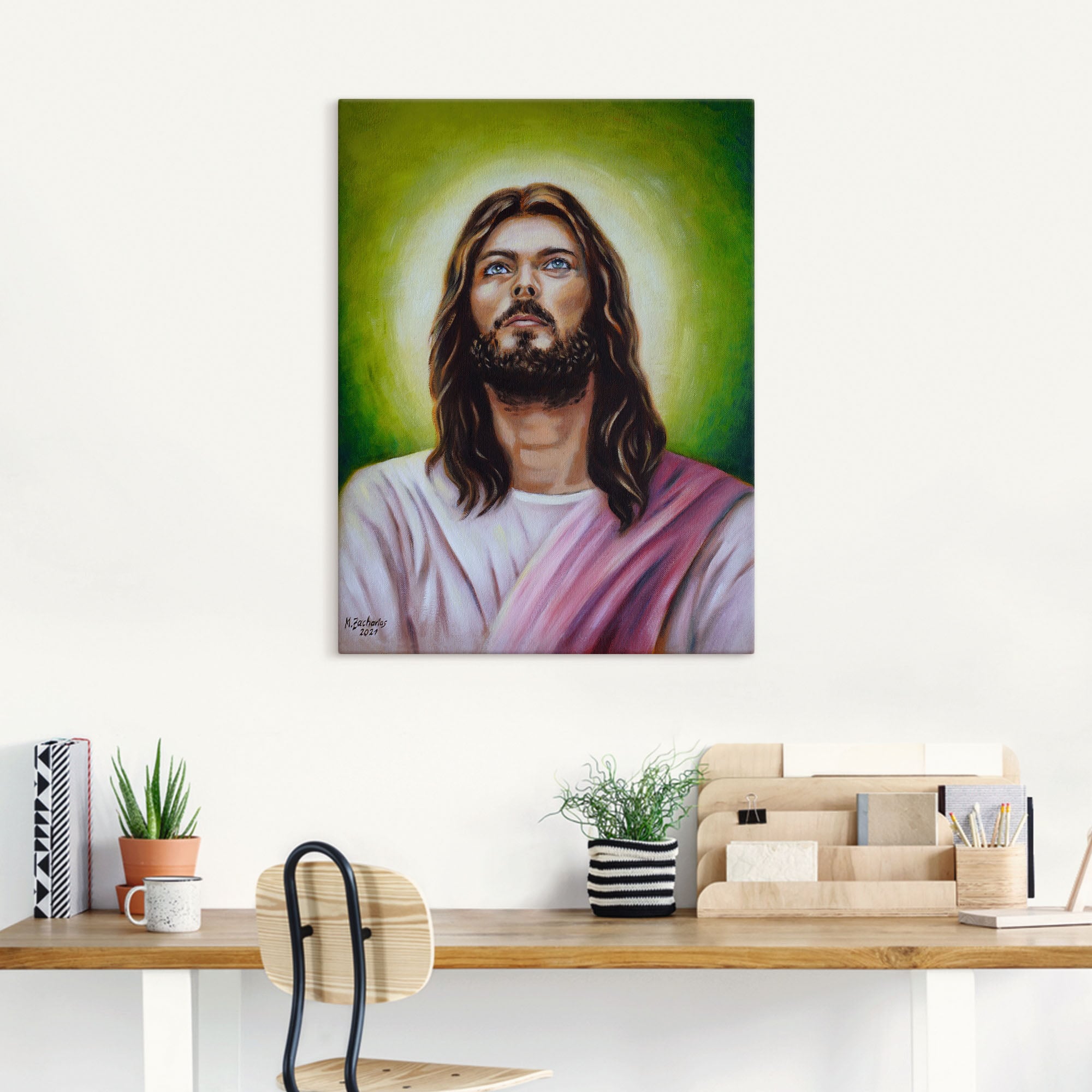 Artland Wandbild »Jesus Christus Porträt«, Christliche Bilder, (1 St.), als Leinwandbild, Poster in verschied. Größen