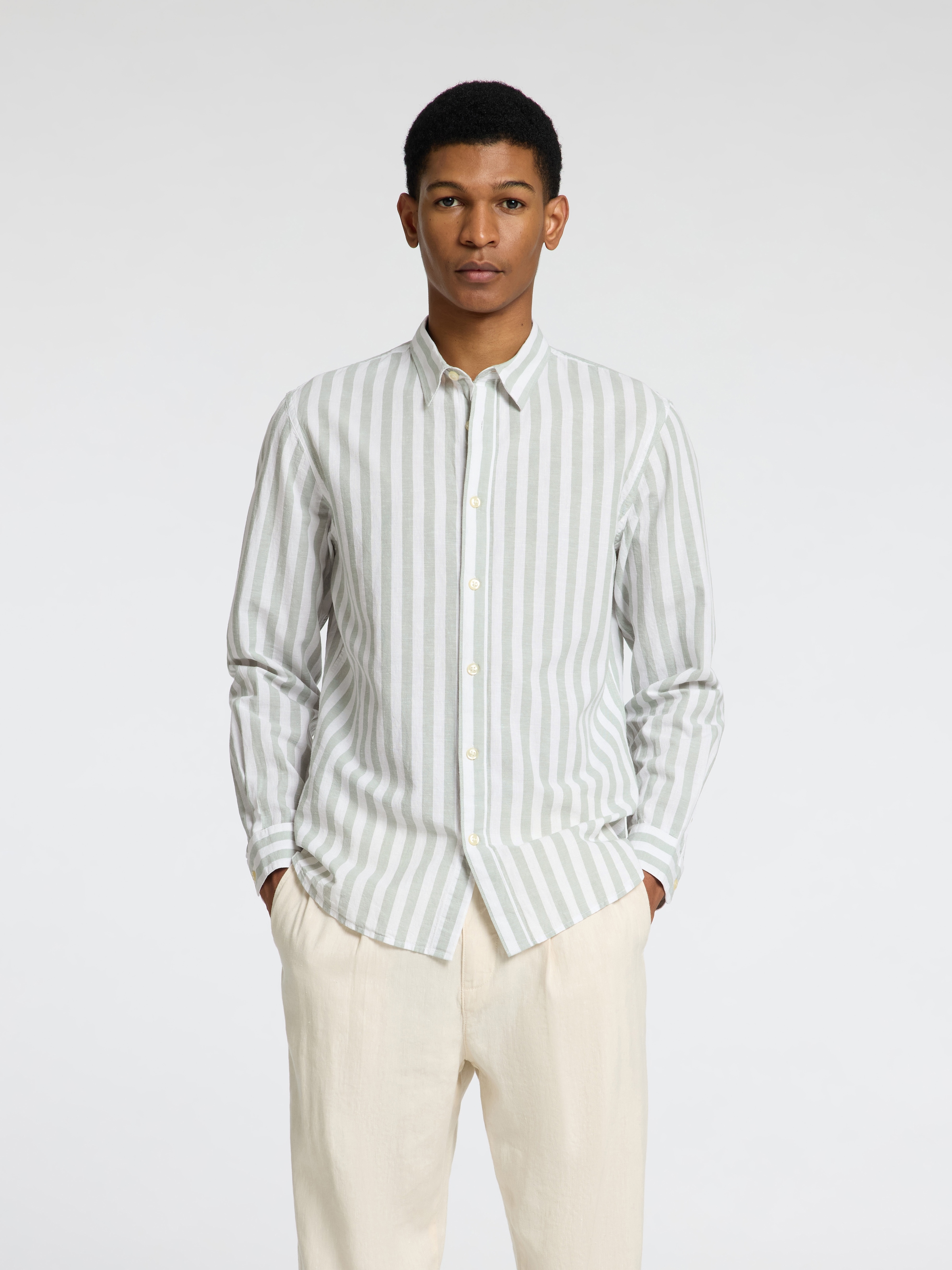 SELECTED HOMME Leinenhemd »NEW-LINEN SHIRT«, unifarben