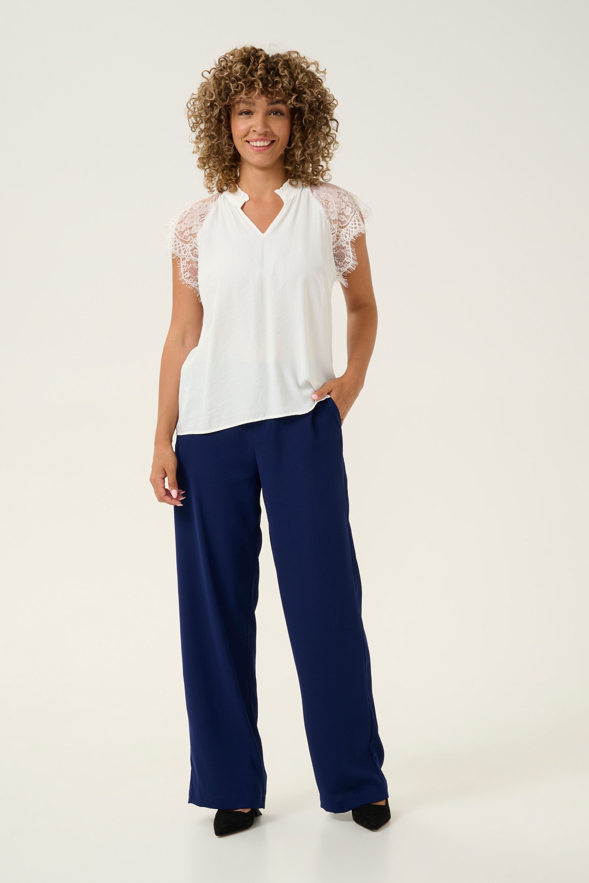Cream Kurzarmbluse »Damen Bluse kurzarm CRNola«