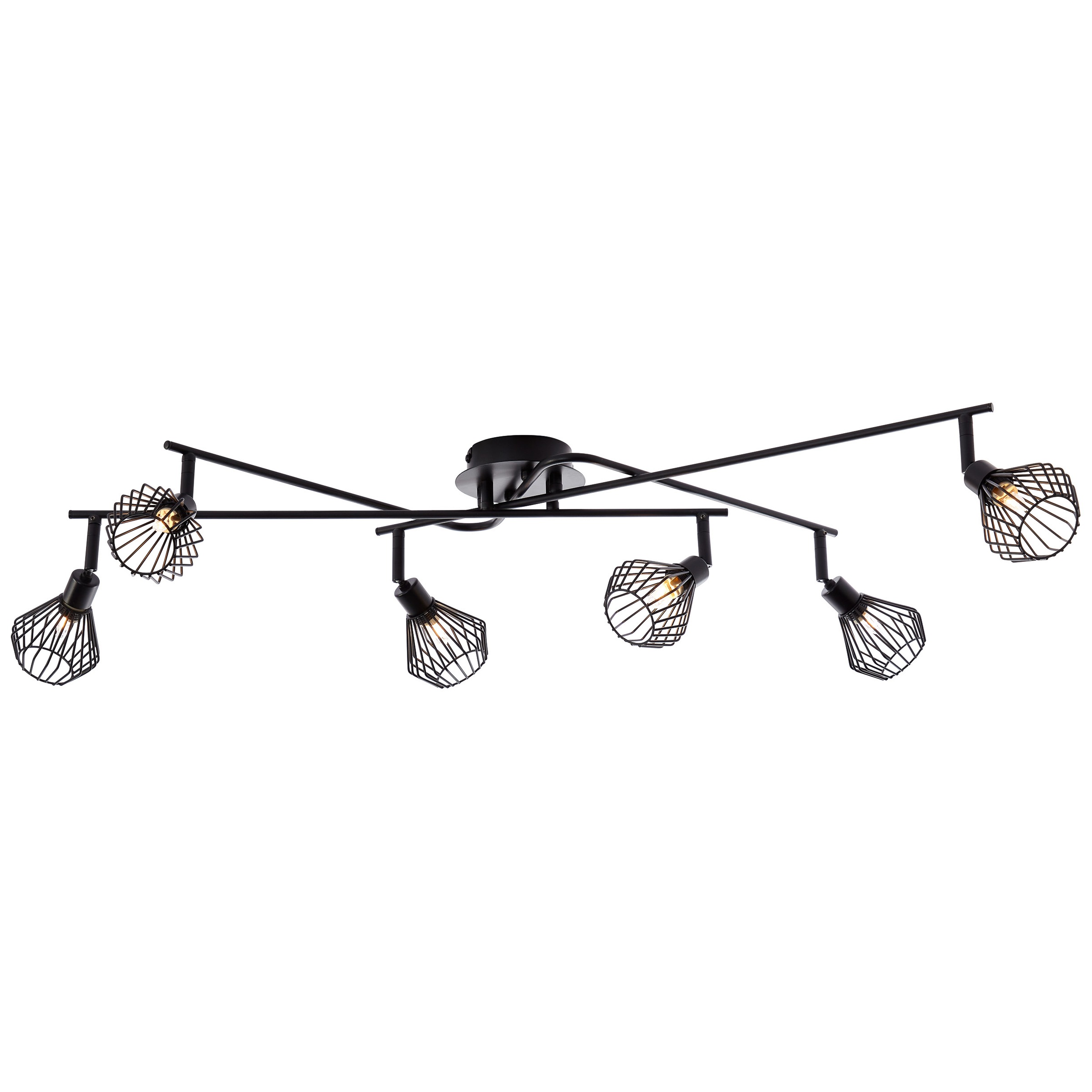 Brilliant Leuchten Deckenstrahler »Dalma«, G9, 1 St., Deckenspot 6flg schwarz matt
