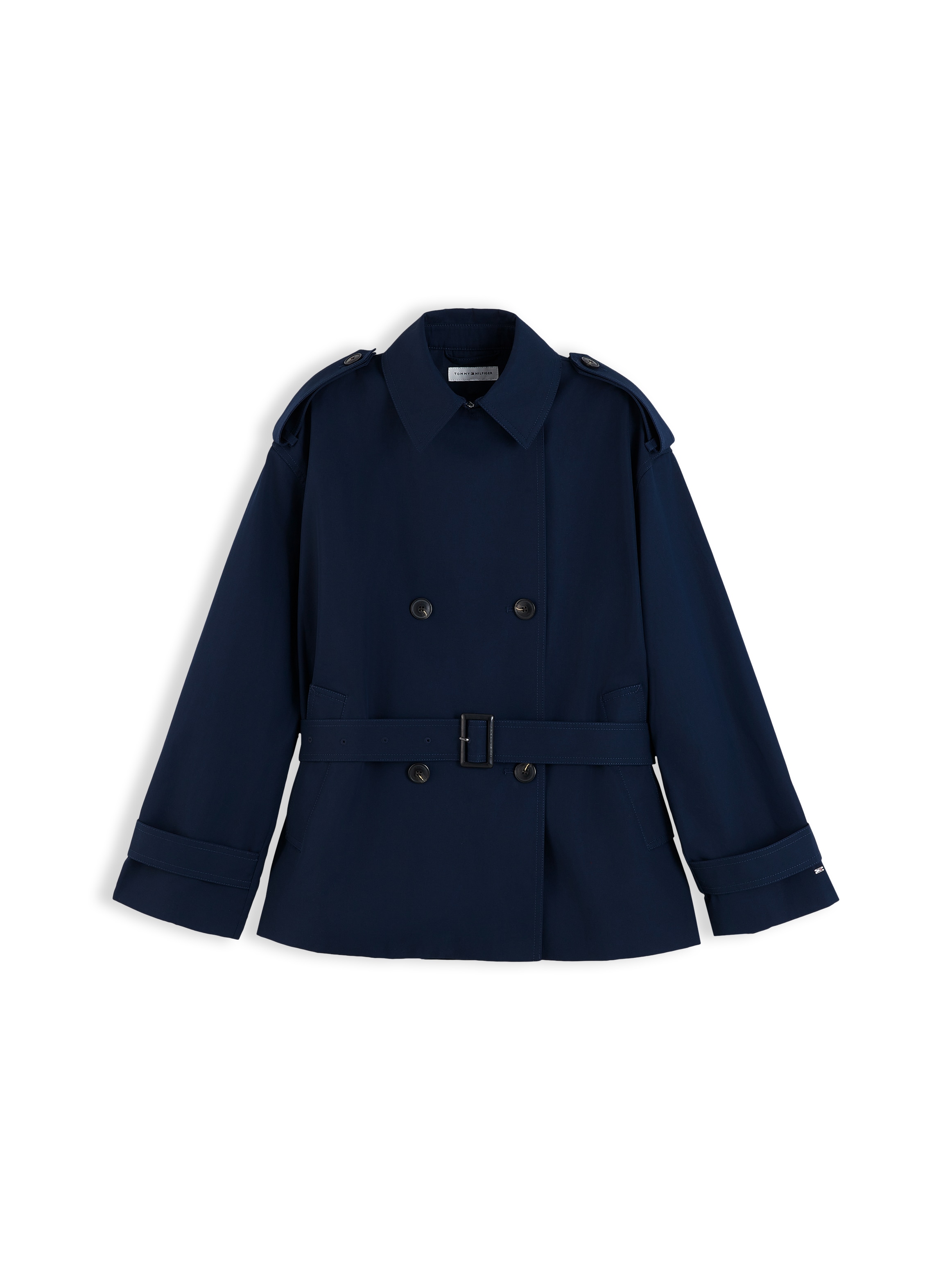 Tommy Hilfiger Kurzjacke »COTTON SHORT TRENCH« Baumwolle, Trenchcoat Style