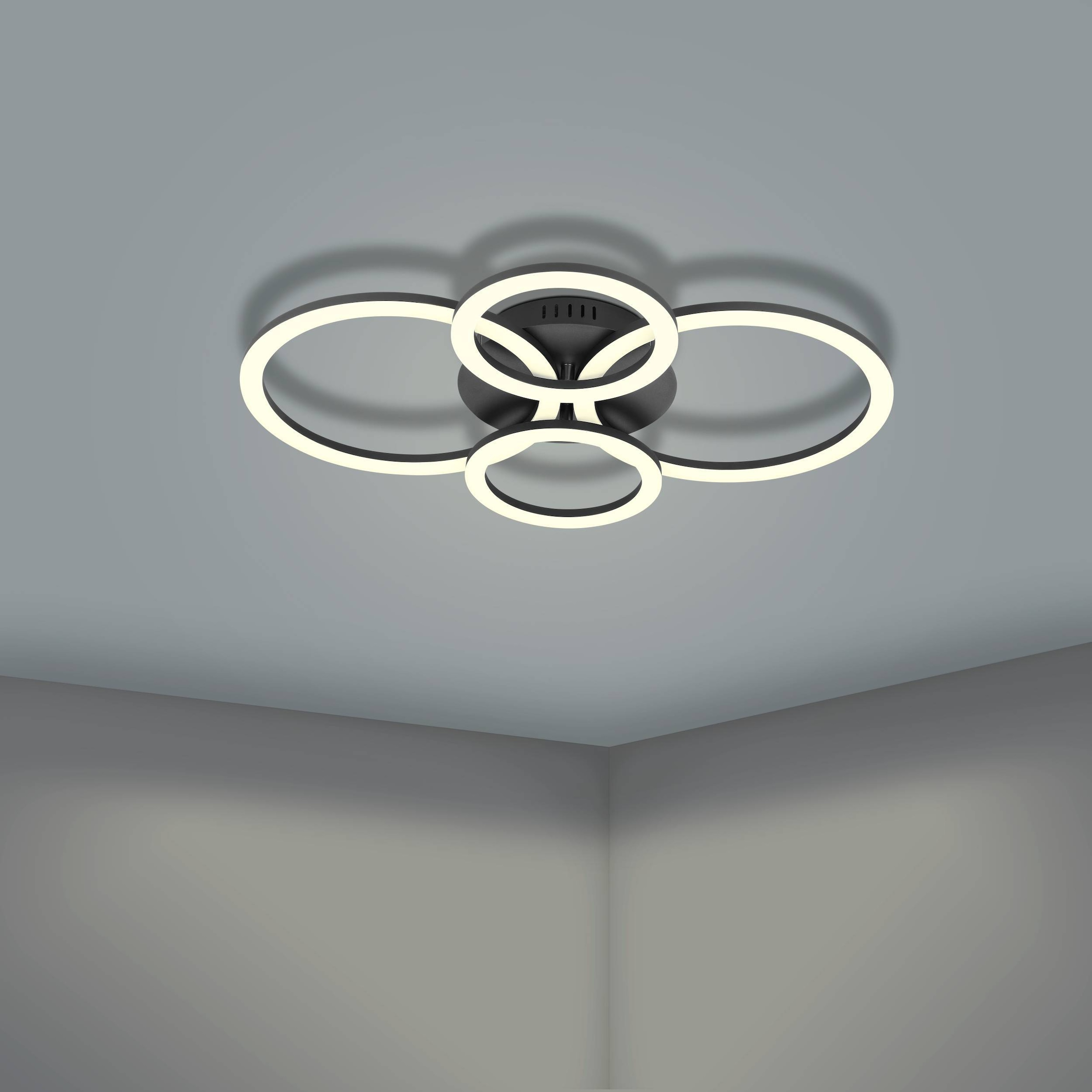 EGLO Deckenleuchte »PARRAPOS-Z« inkl. LED fest integriert - 41 Watt, 3000-6500K, 5800 lm