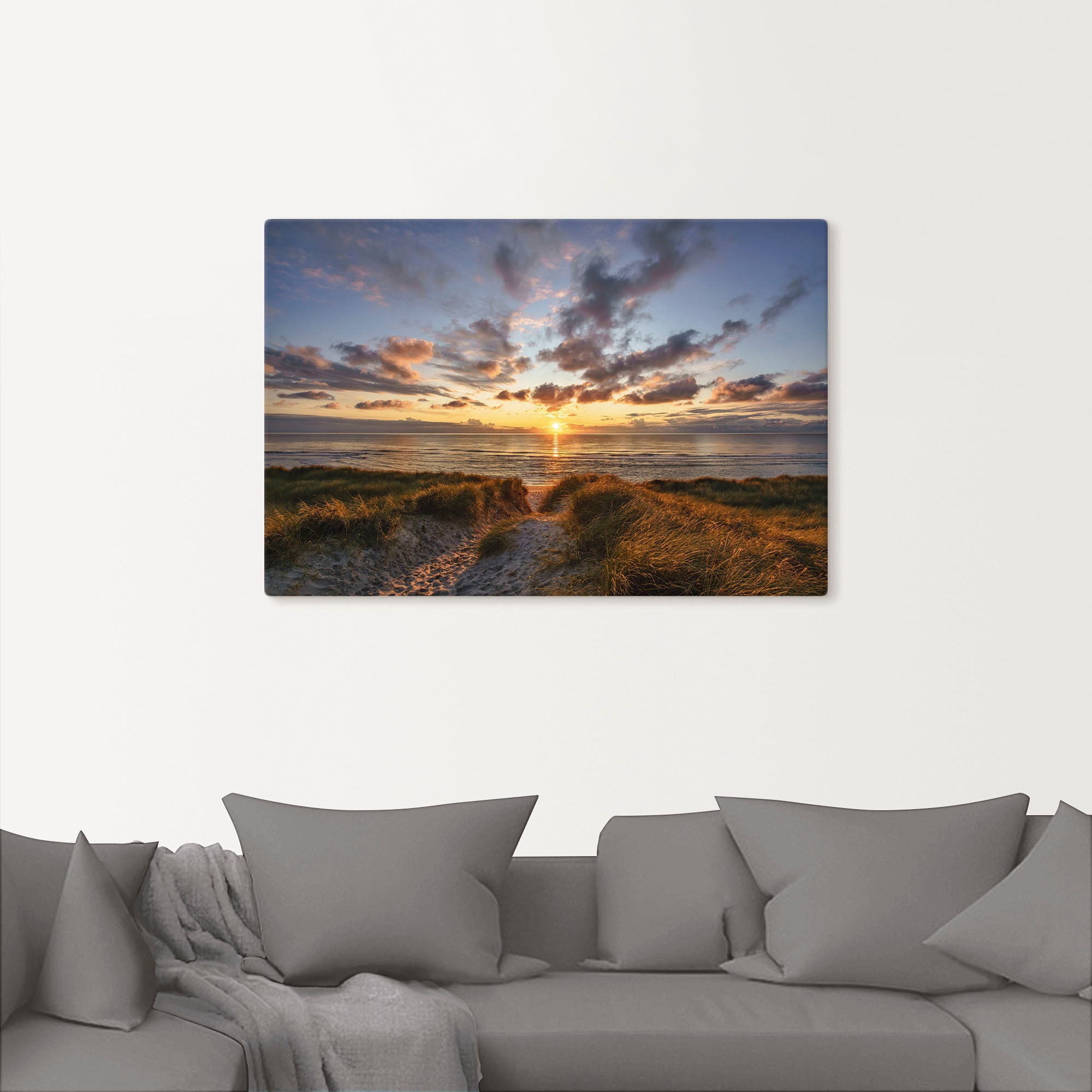 Artland Wandbild »Sonnenuntergang auf Sylt«, Bilder vom Sonnenuntergang &  -aufgang, (1 St.), als Alubild, Leinwandbild, Wandaufkleber oder Poster in  versch. Größen kaufen bei OTTO
