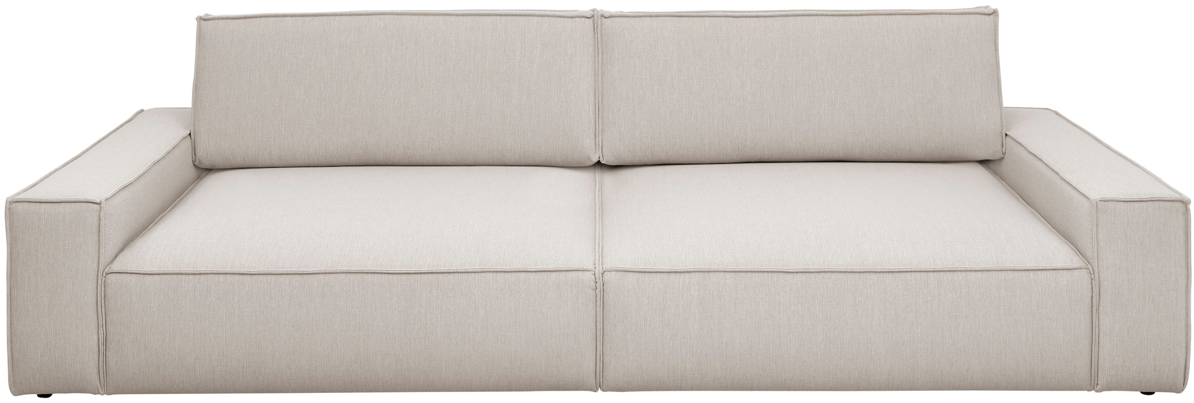 Home affaire Big-Sofa »NEU: SHERWOOD XXL, Big-Sofa (316cm), extra tiefe Sitzfläche 95 cm«, bequemer Sitzkomfort, Cord u. Leinenoptik, Kedernaht