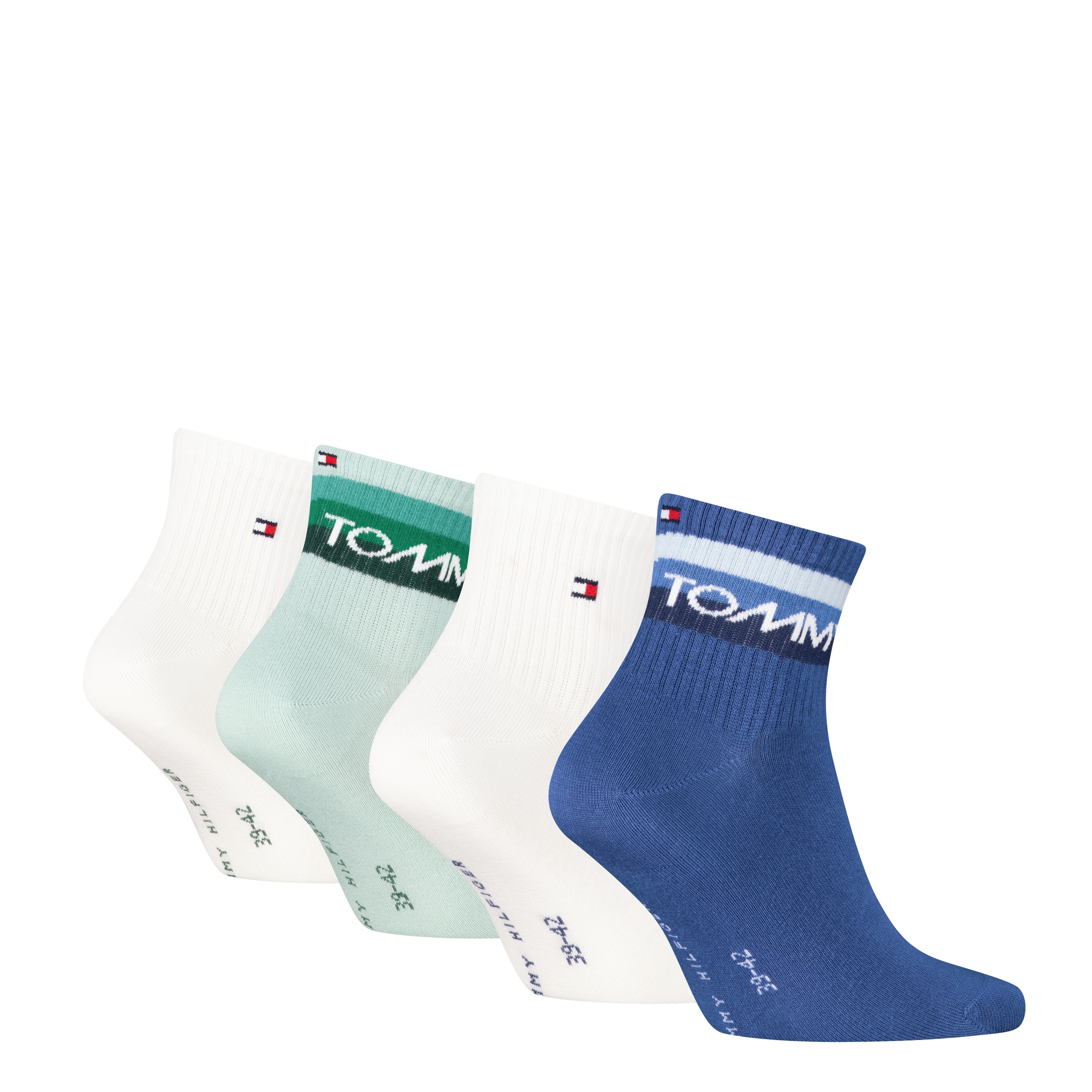 Tommy Hilfiger Kurzsocken »TH MEN QUARTER 4P SPORT TH LOGO ECOM« 4 Paar, 