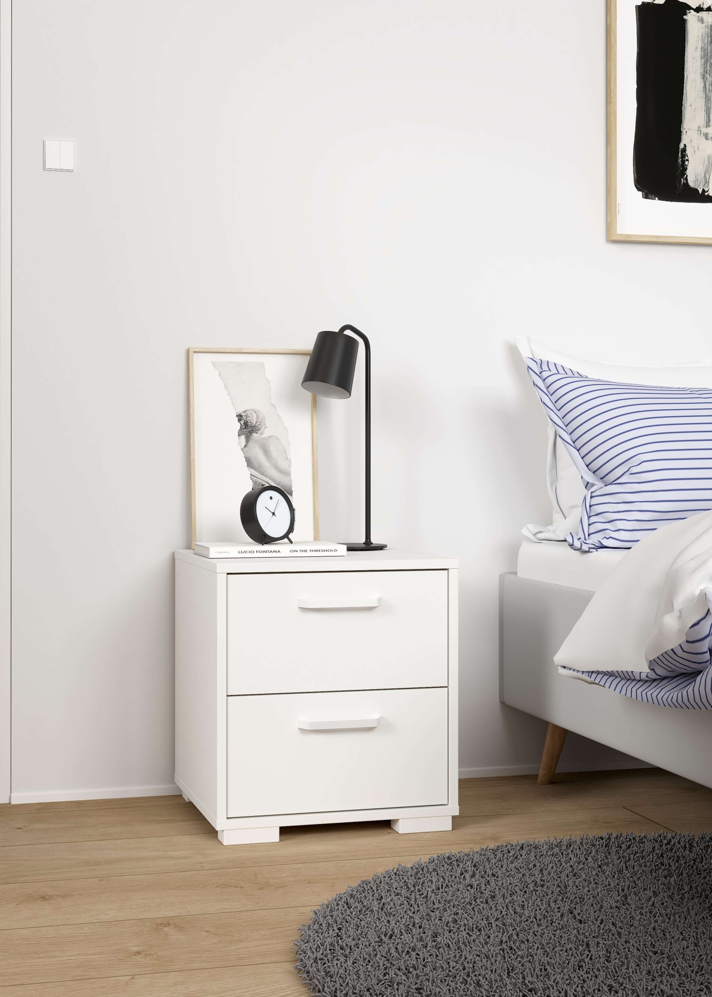 Home affaire Nachtkommode »Sofia« minimalistisches, modernes Design, Breite 70,2 cm