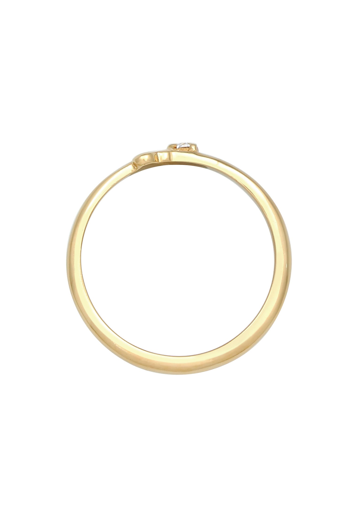 Elli DIAMONDS Diamantring »Ring Diamant (0.03 ct.) Herz Liebe 925 Silber«