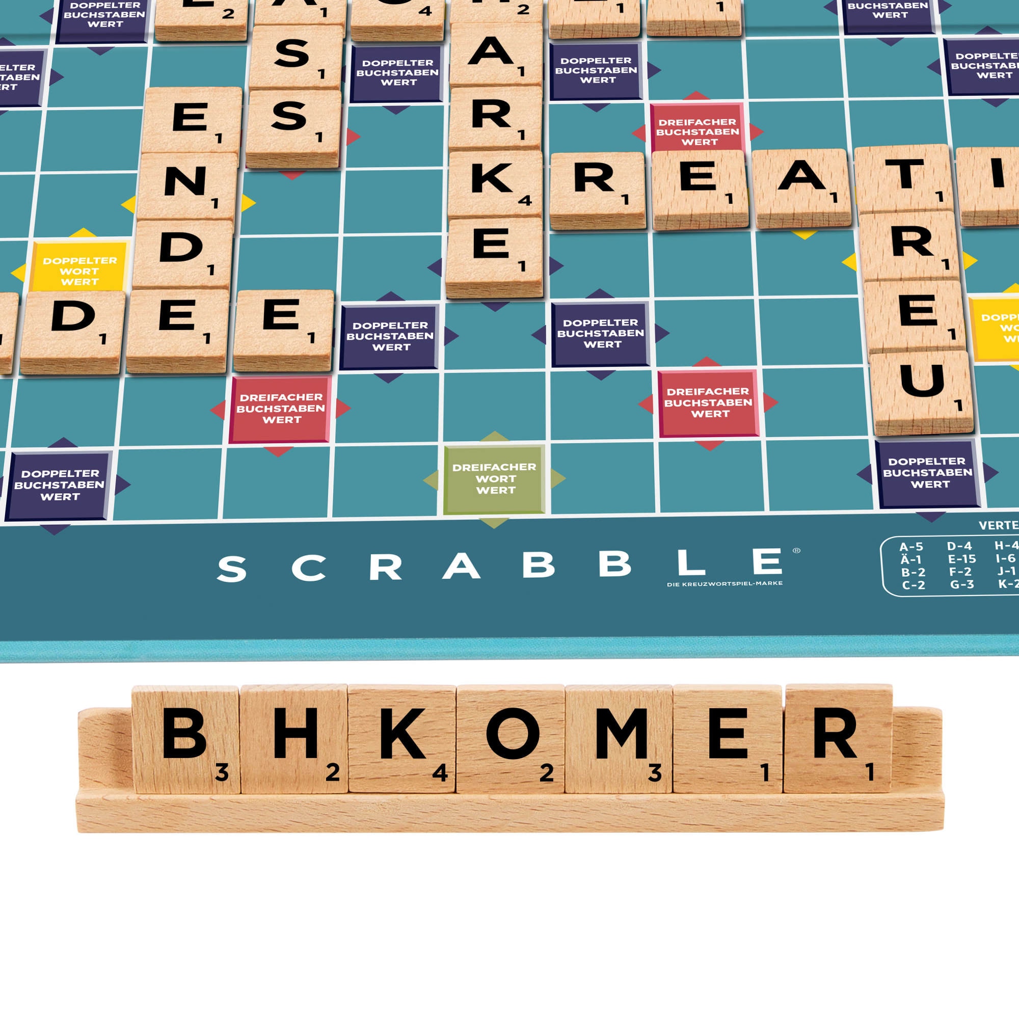 Mattel games Spiel »Scrabble Original Holz “2 in 1”«