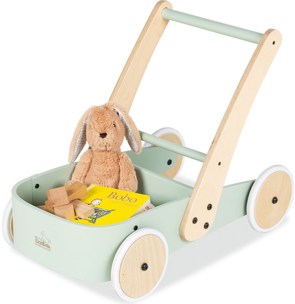 Pinolino® Lauflernwagen »Fiete, grün«, aus Holz