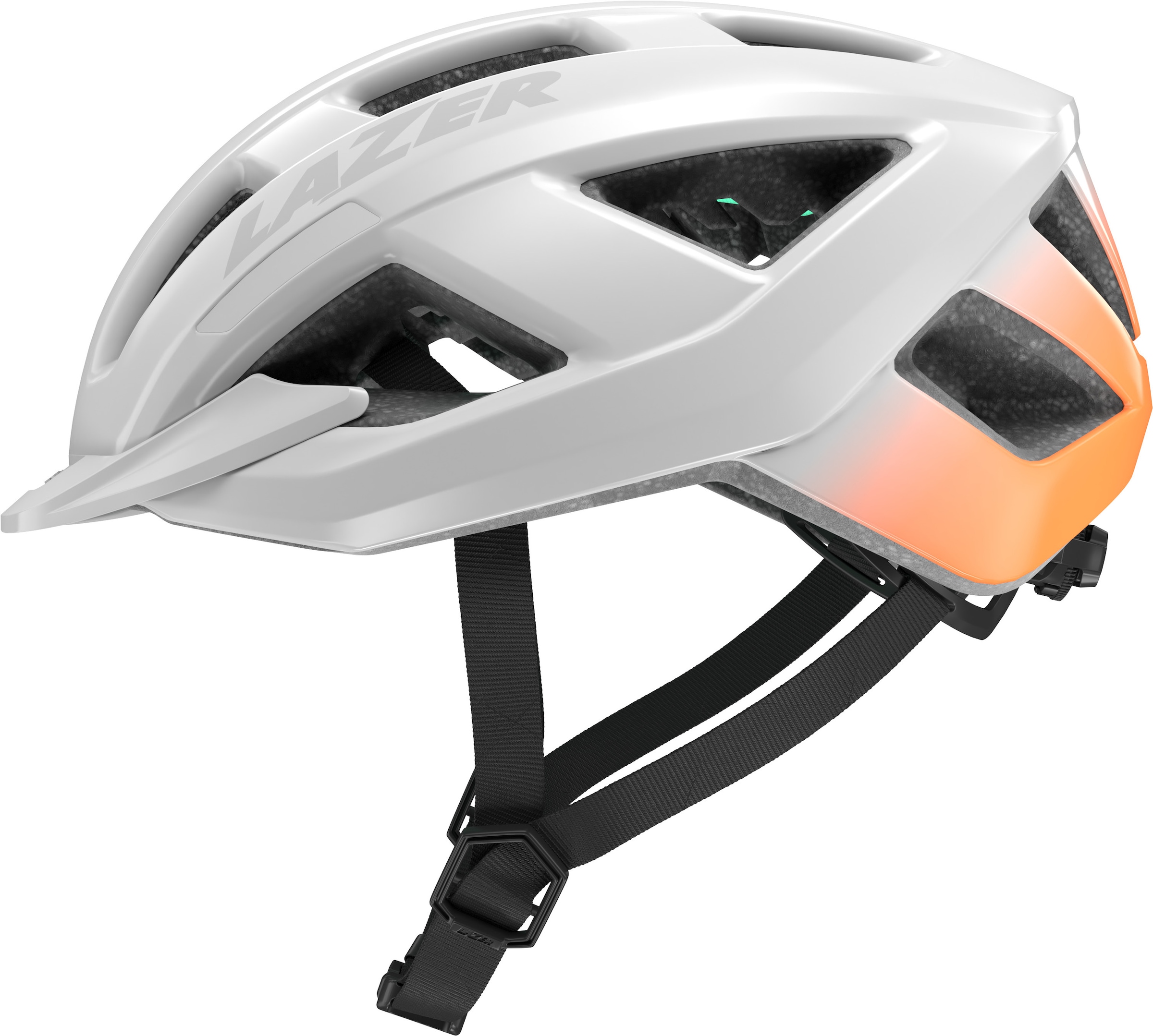 Lazer Fahrradhelm »Fahrradhelm Cerro KinetiCore, White Flash Orange«