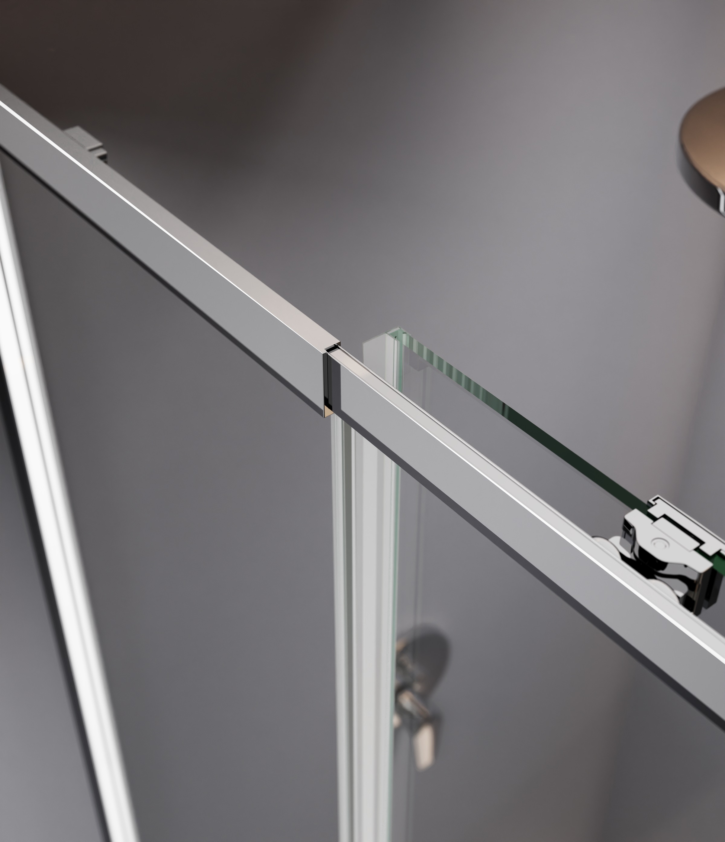 welltime Eckdusche »Trento Slimline« Eckdusche mit Profil in schmalem Design und robustem Rollensystem