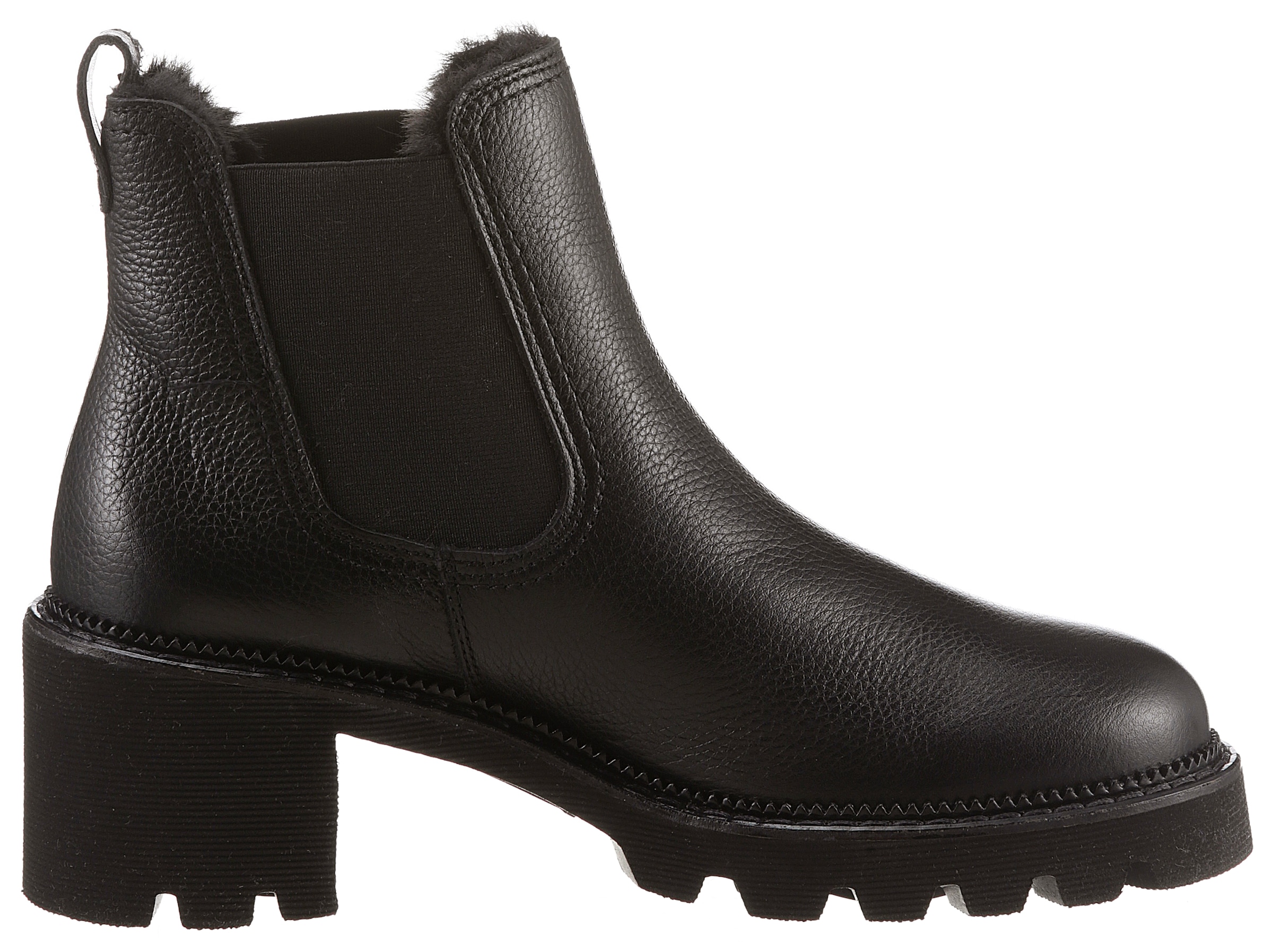 Paul Green Chelseaboots, Winterstiefelette, Ankleboots, Blockabsatz, mit Profilsohle