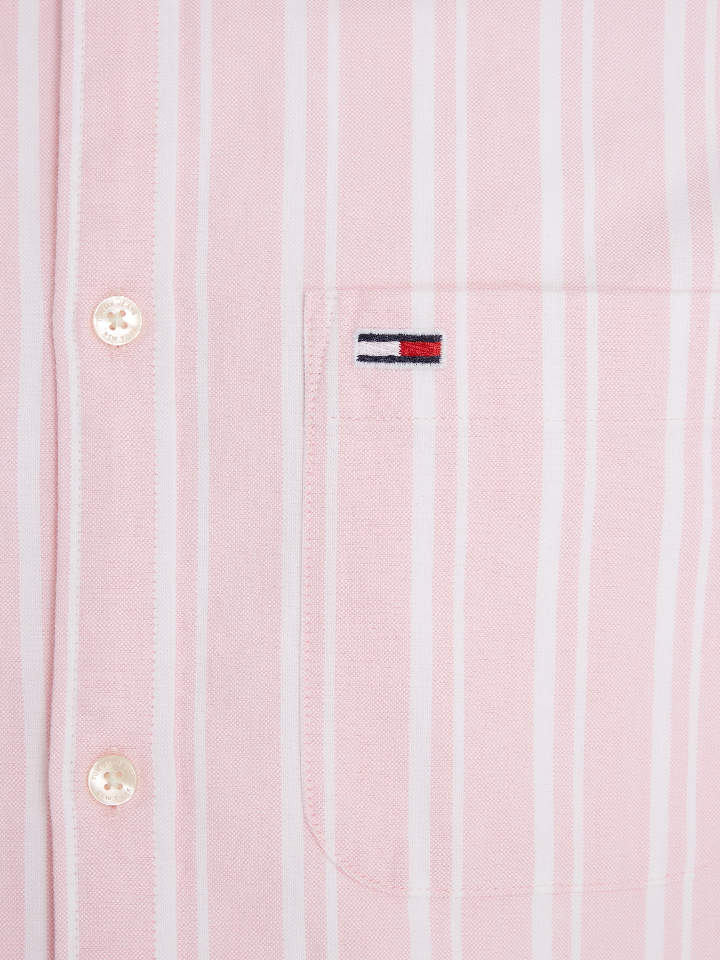 Tommy Jeans Langarmhemd »TJM REG OXFORD STRIPE SHIRT«, mit Brusttasche