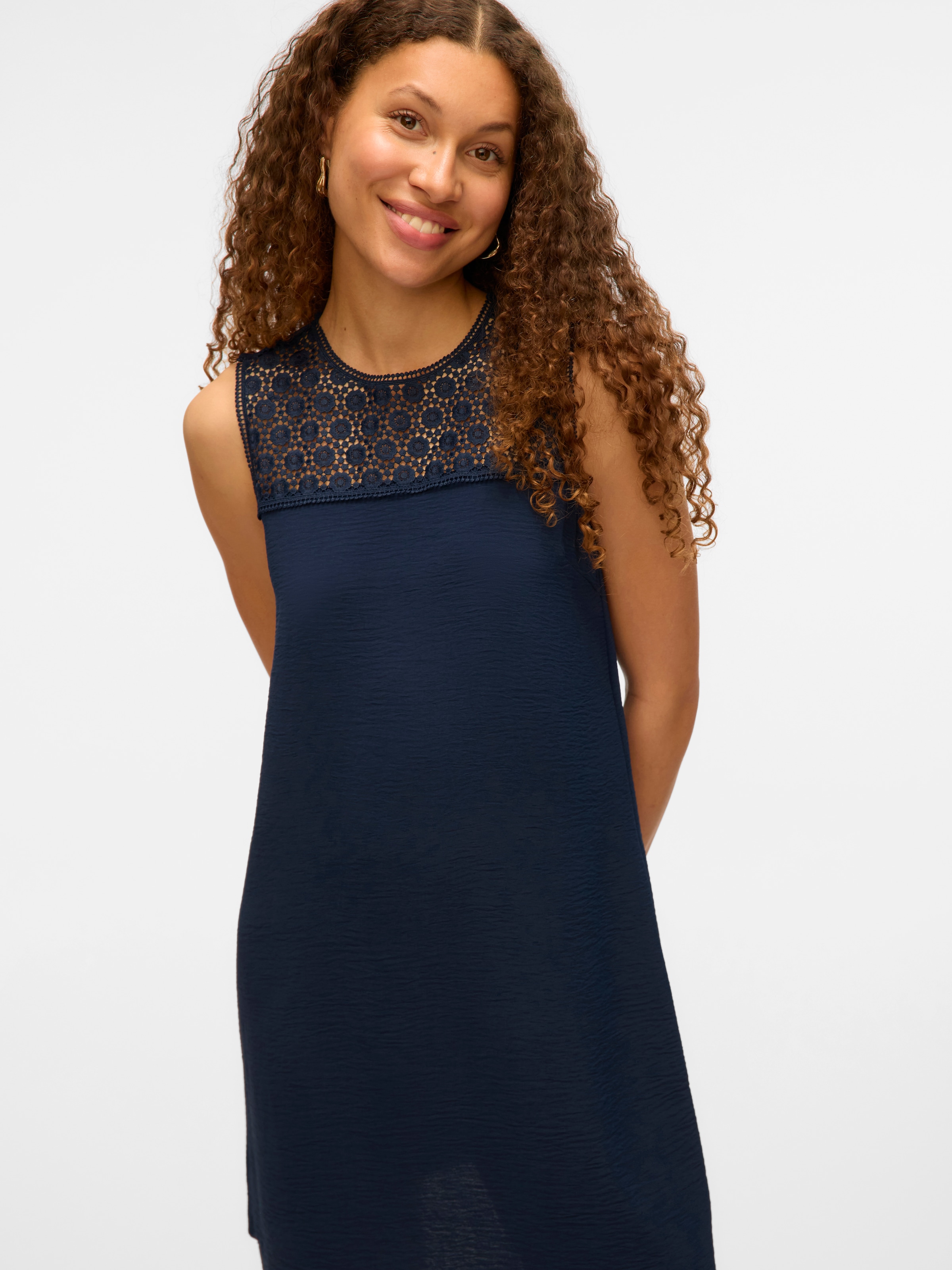 Vero Moda Minikleid »VMALVA CROCHET SHORT DRESS WVN GA«