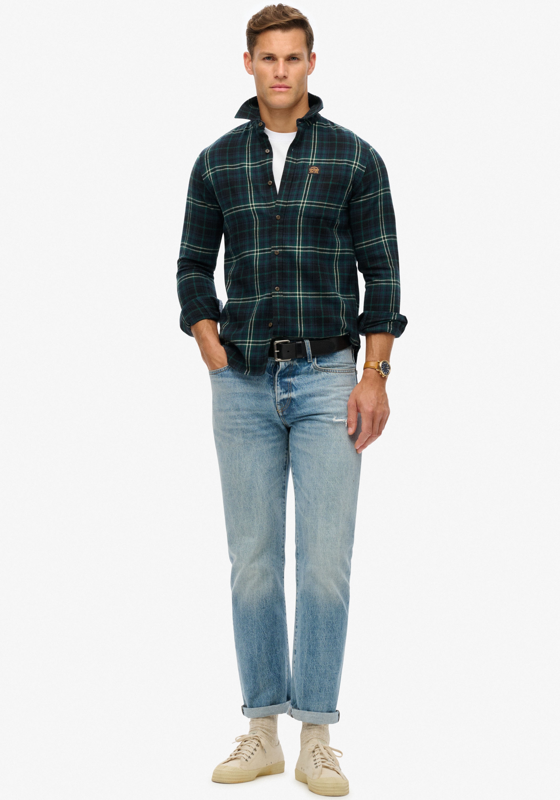 Superdry Langarmhemd »Organic Cotton Lumberjack Check Shirt«