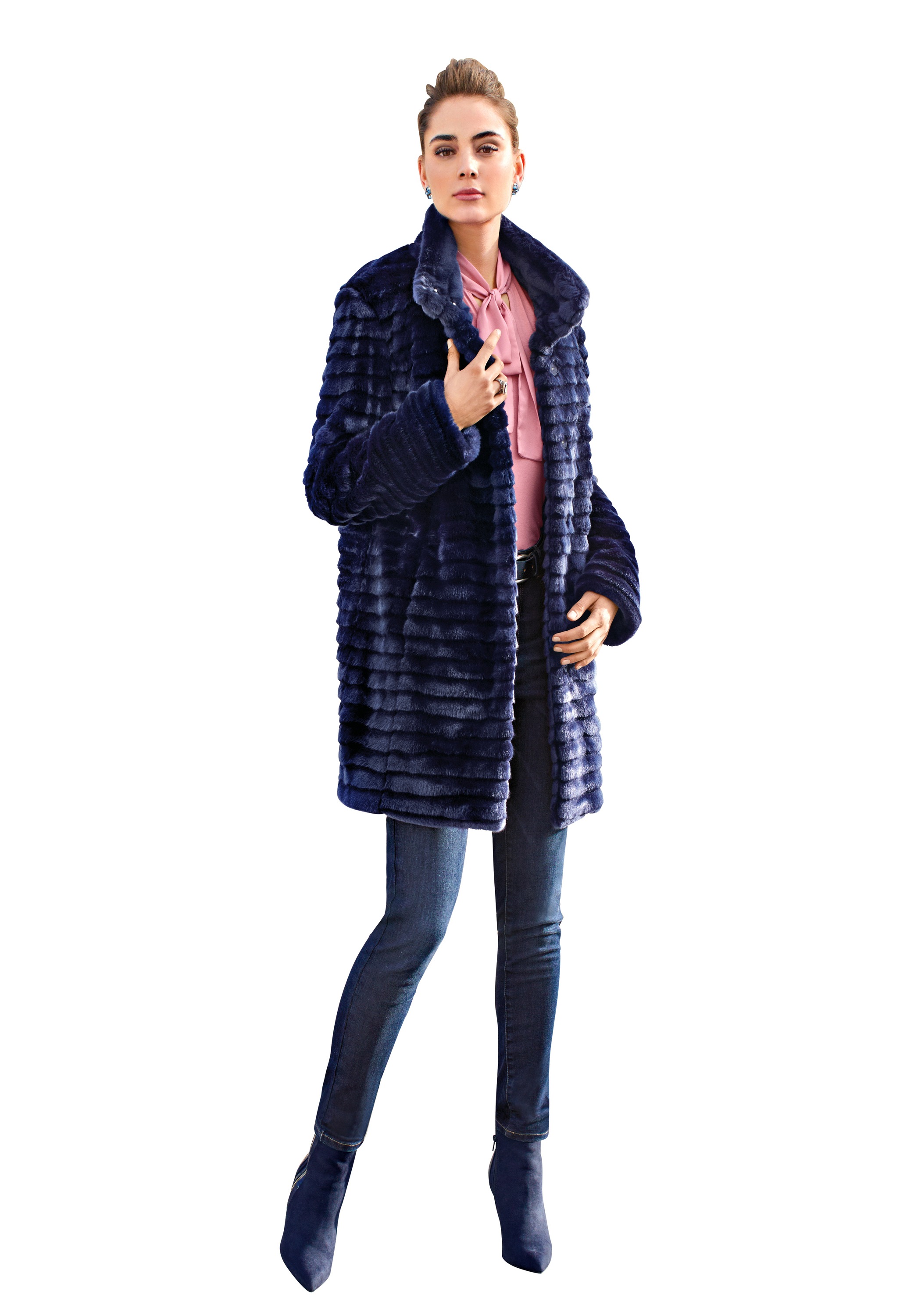Uta Raasch Outdoorjacke »Jacke mit Stehkragen«, in Fake Fur
