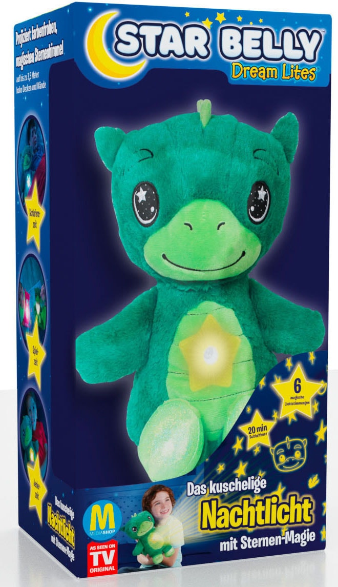 MediaShop Plüschfigur »Star Belly Dream Light - Verträumer Dino«, mit Nachtlichtfunktion