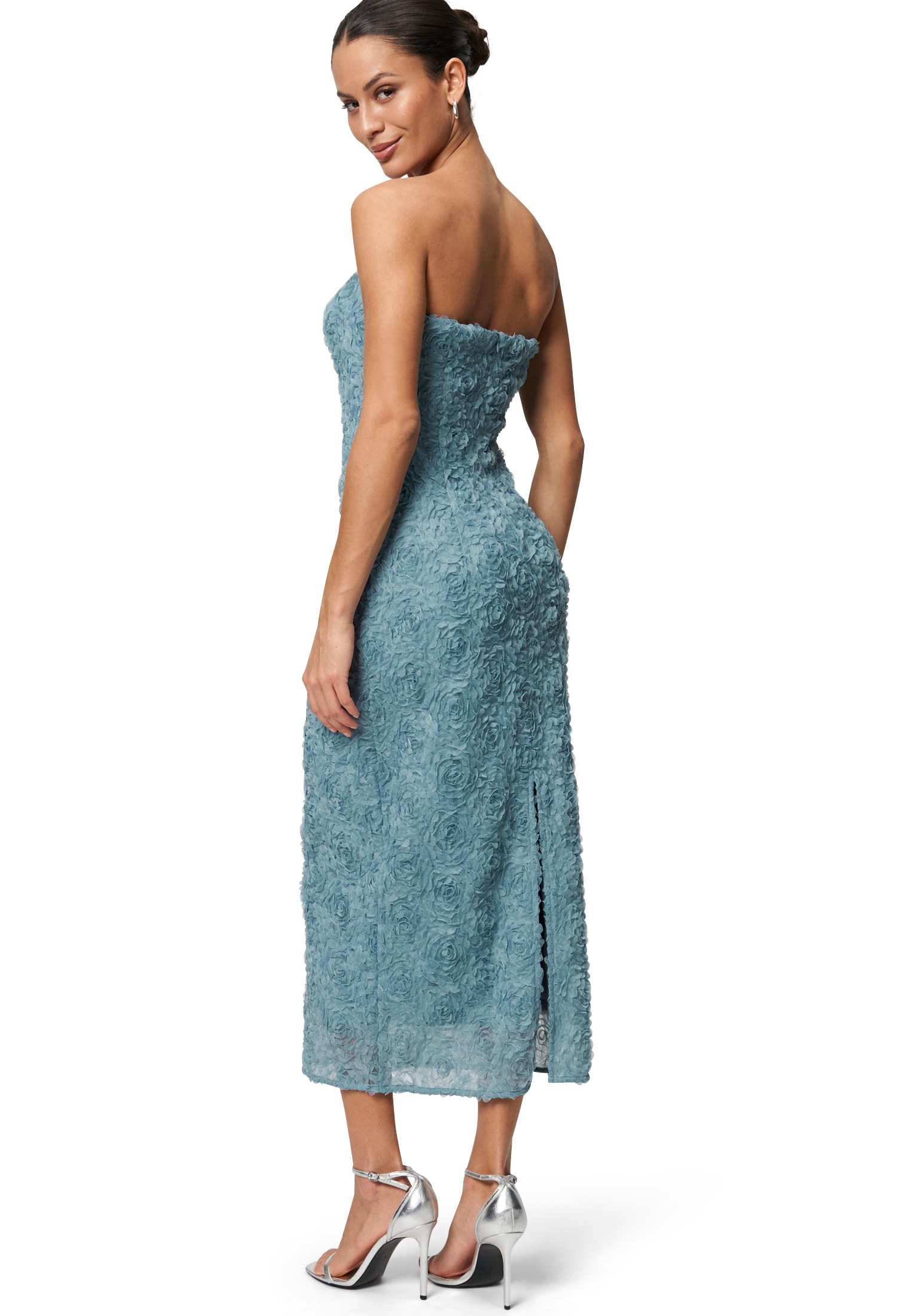 Zero Abendkleid »Abendkleid mit 3D Blumen«