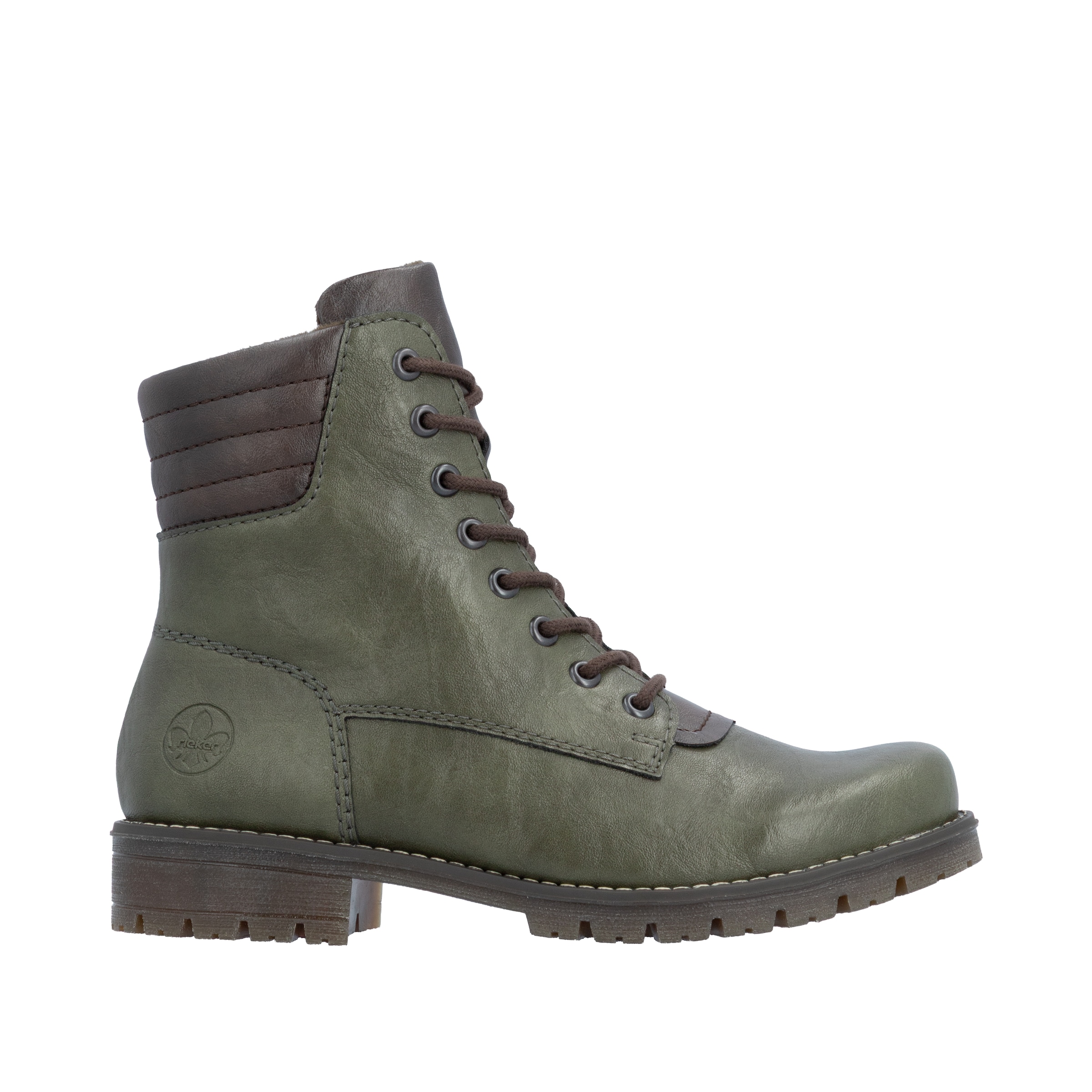 Rieker Schnürstiefelette  Schnürboots, Profilsohle, mit Blockabsatz