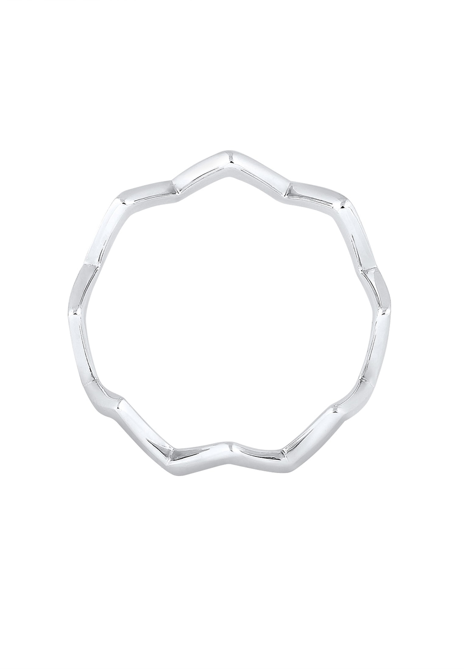 Elli Fingerring »Ring Zick Zack Design 925 Sterling Silber«