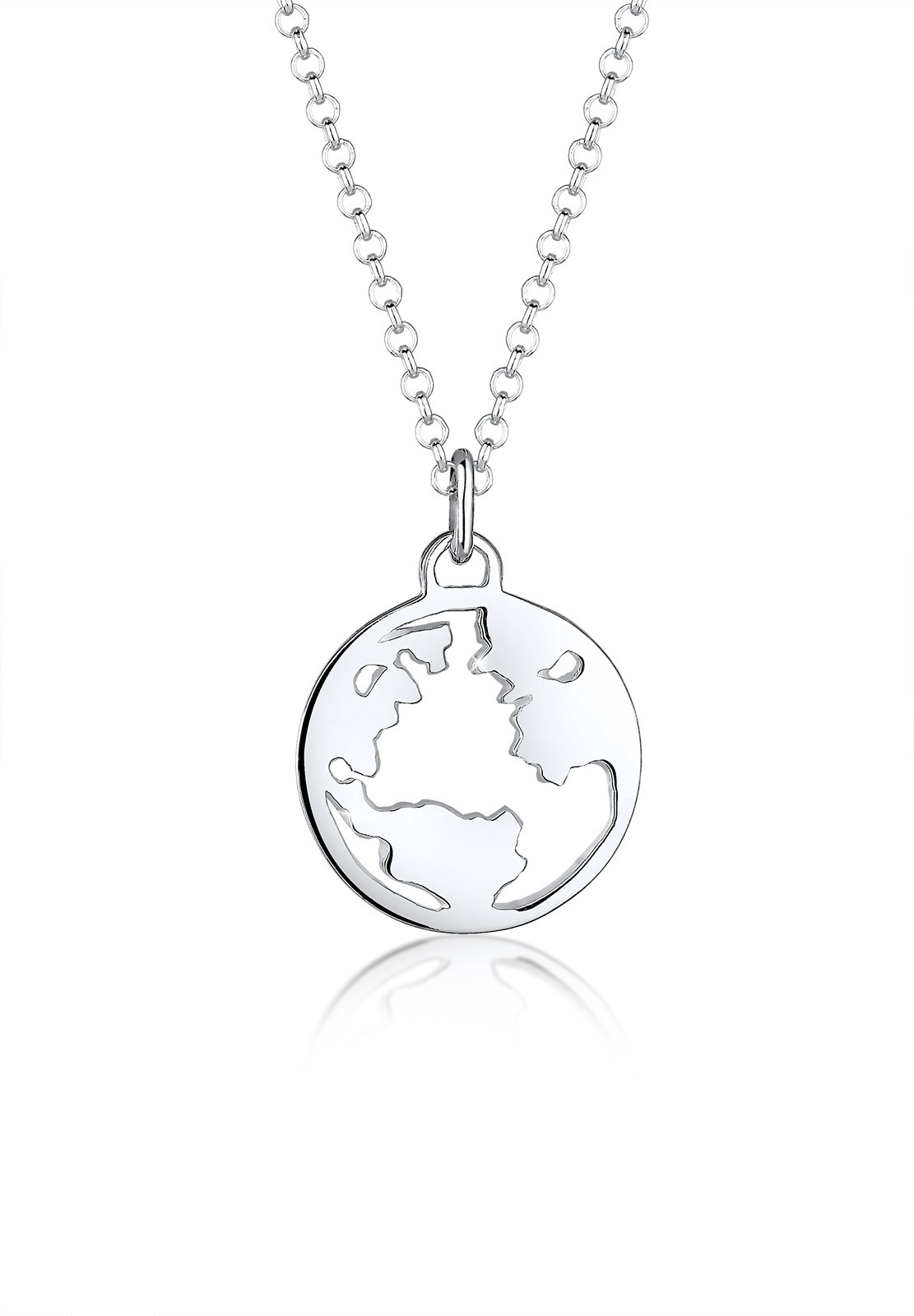 Elli Collierkettchen »mit Anhänger Weltkugel Travel 925 Silber«