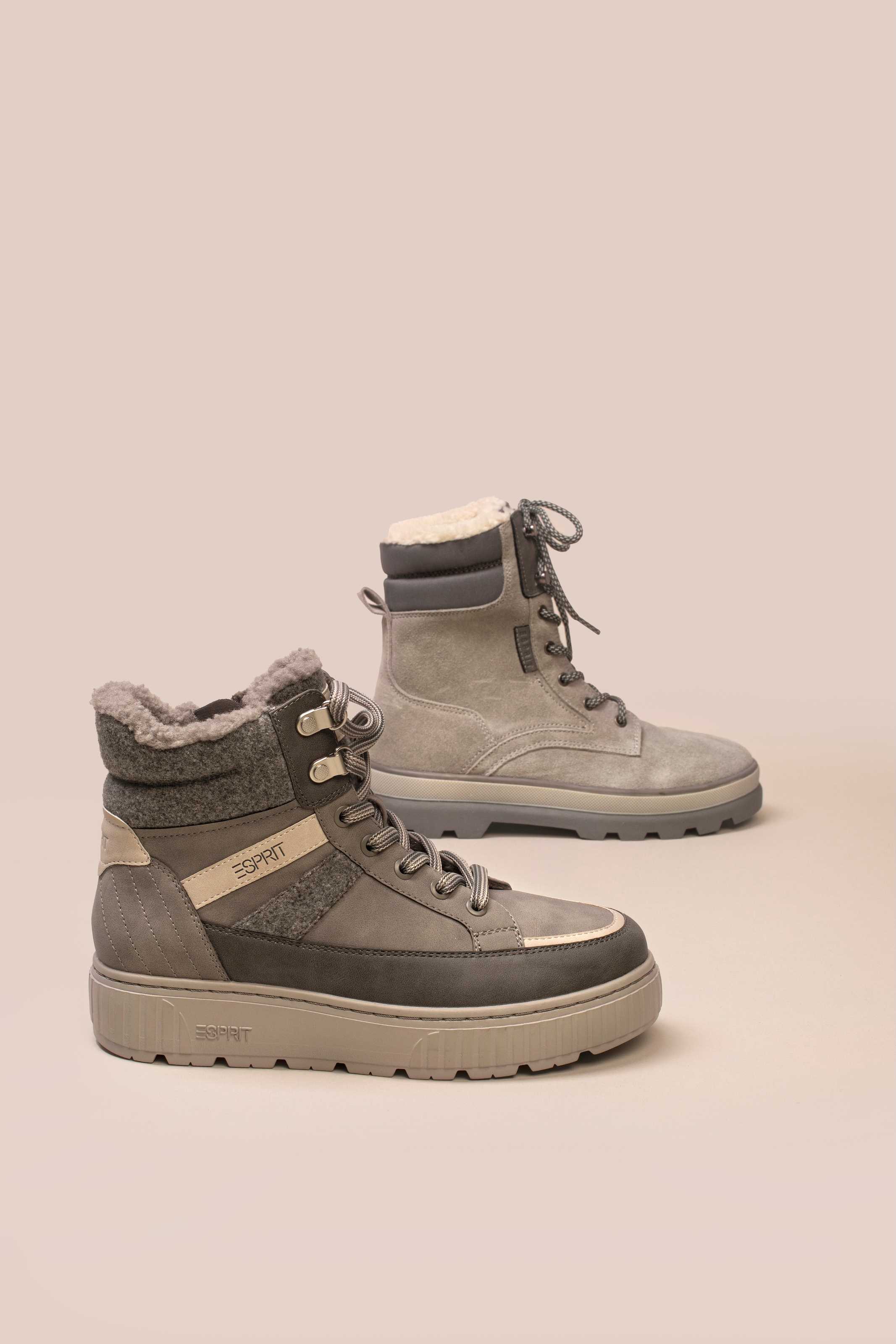 Esprit Winterboots »PINA«  Plateauboots, Stiefelette, Keilstiefelette mit Reißverschluss