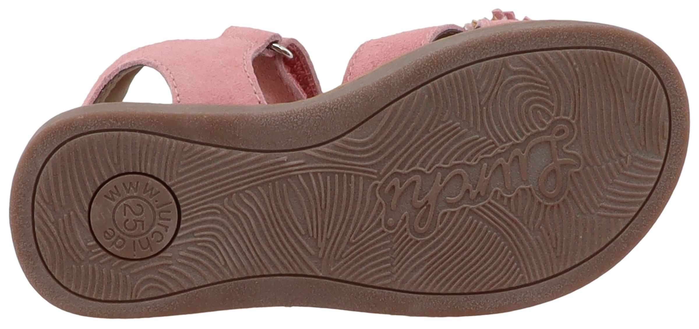 Lurchi Sandale »Loona«  Klettschuh mit Blütenapplikation, Größenschablone zum Download