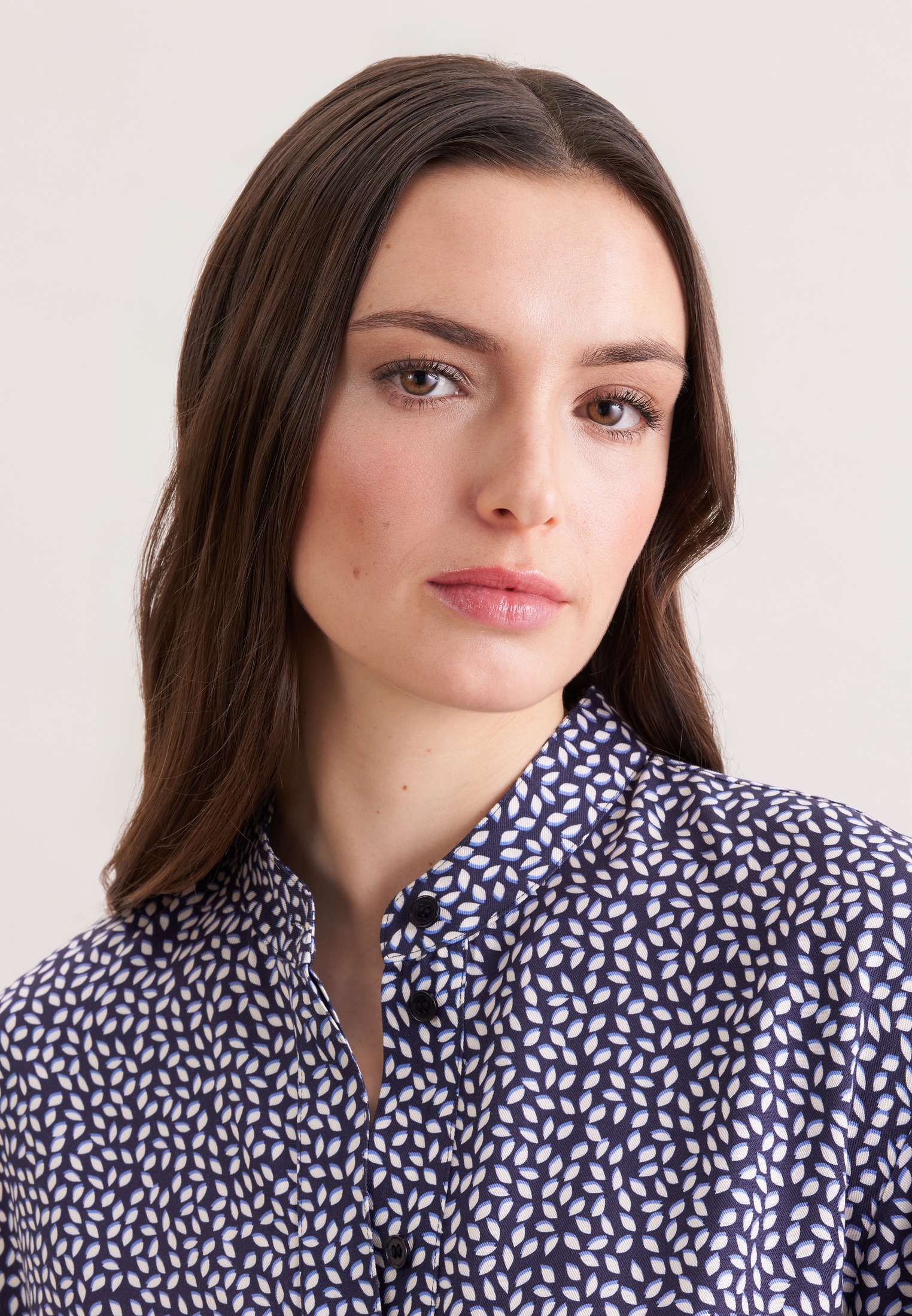 seidensticker Klassische Bluse Tunika Druck