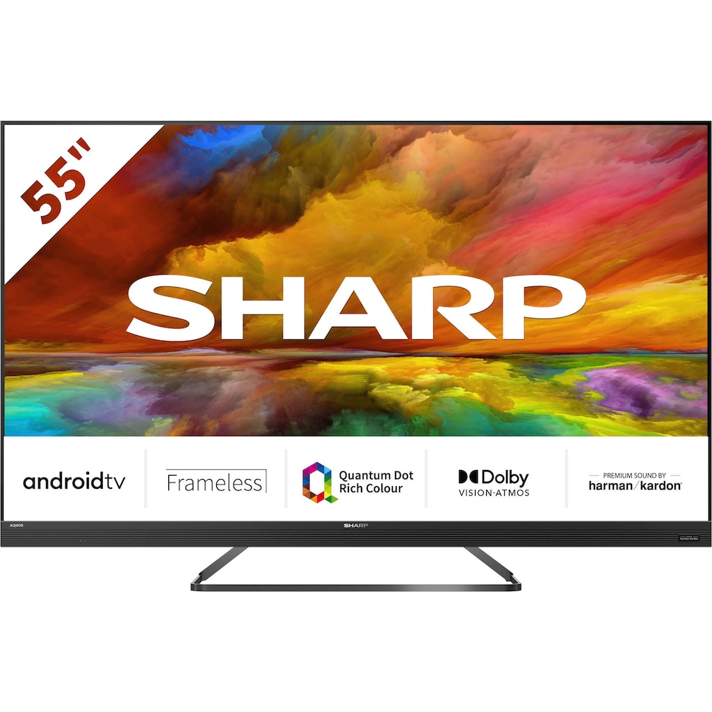 Sharp LED-Fernseher »4T-C55EQx«, 139 cm/55 Zoll, 4K Ultra HD, Smart-TV-Android TV