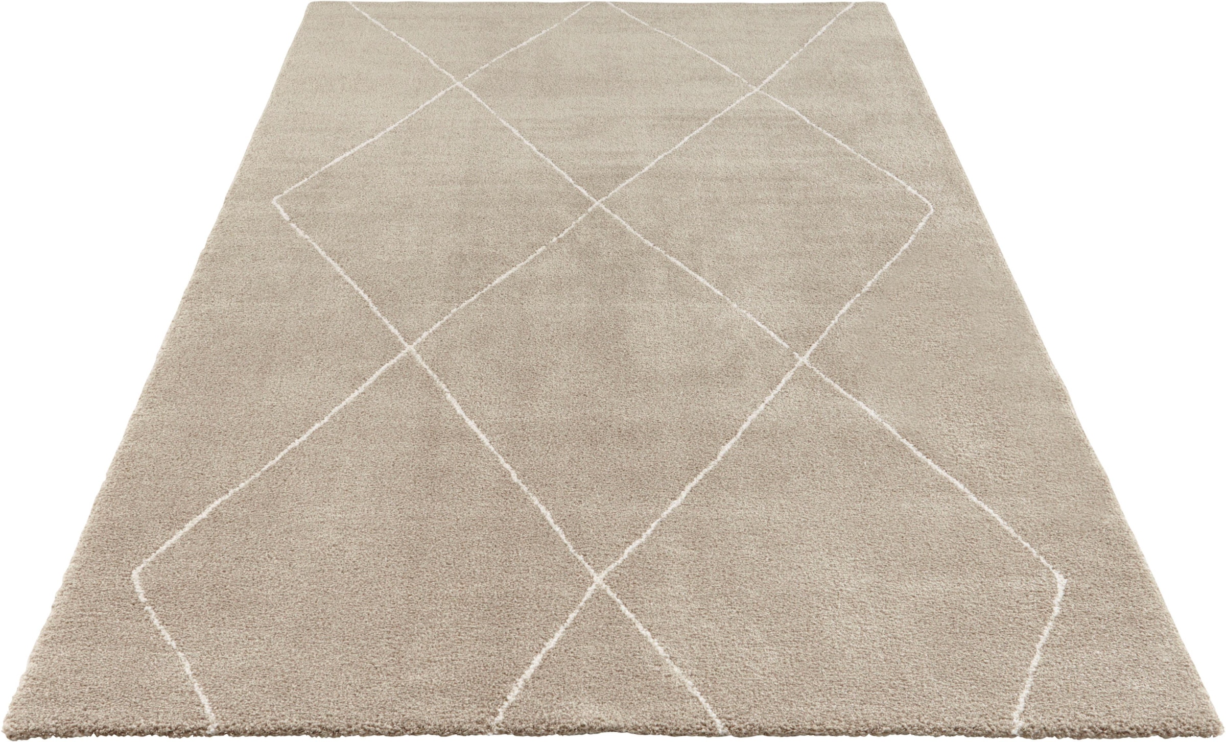 ELLE DECORATION Teppich »Massy«, rechteckig, 14 mm Höhe, Kurzflor, Teppich, Modern, Scandi, 3D Effekt, Wohnzimmer, Schlafzimmer