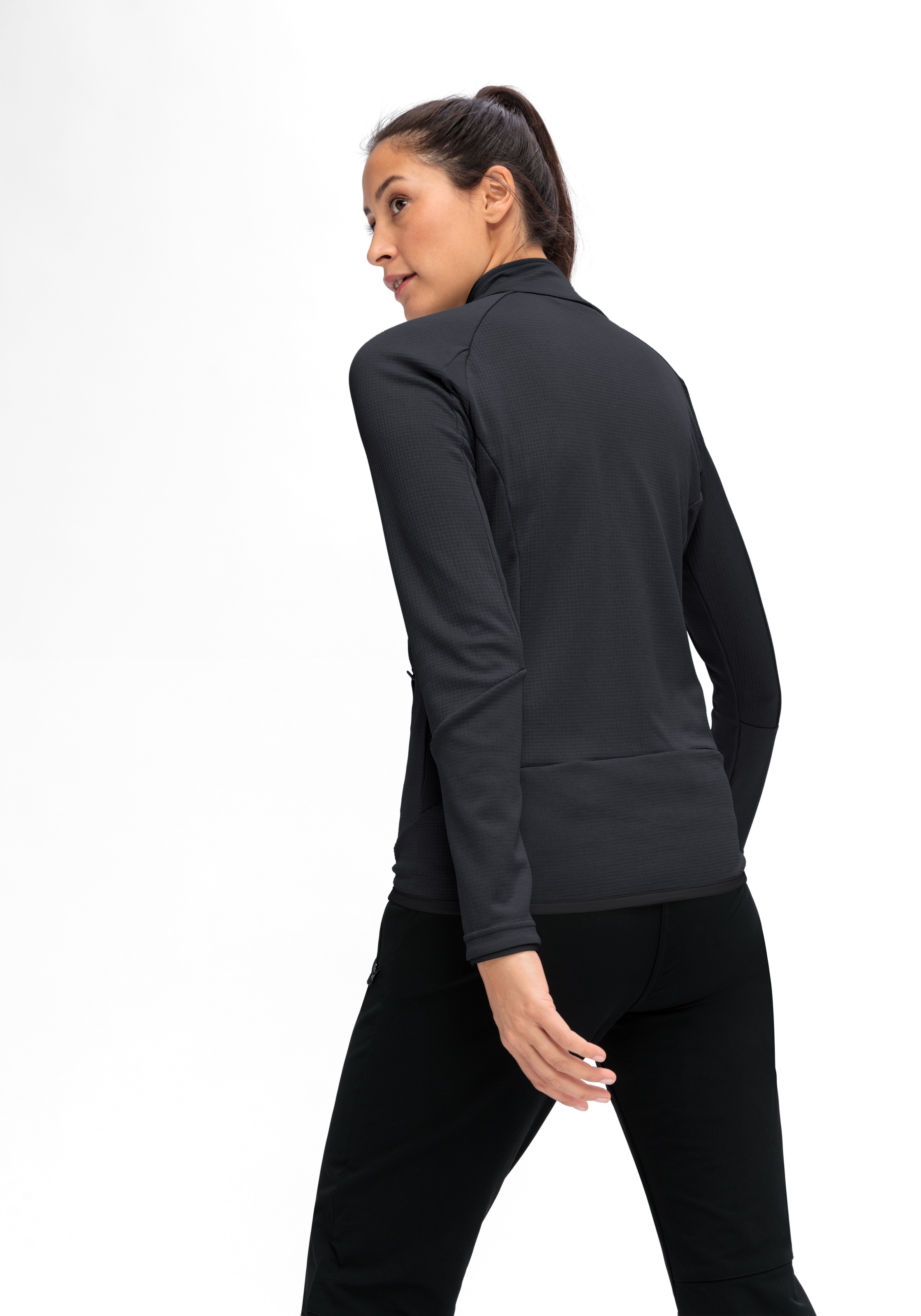 Maier Sports Fleecejacke »Sinaia W«, Damen Midlayer, atmungsaktiv schnelltrocknend, Full-Zip, Regular Fit